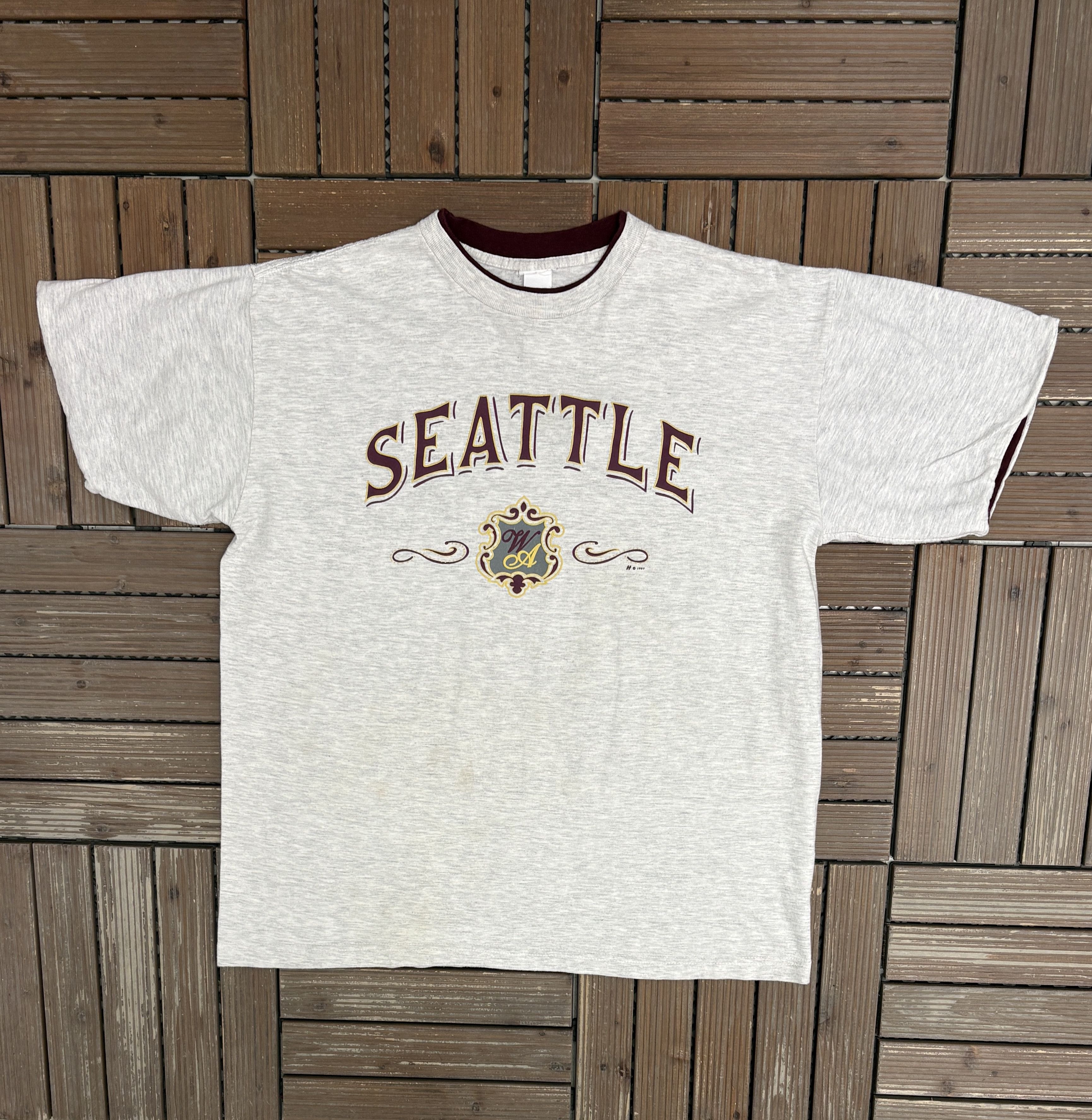 Vintage Seattle, Washington Vintage Grey T-Shirt Tee Size US L / EU 52-54 / 3 - 1 Thumbnail