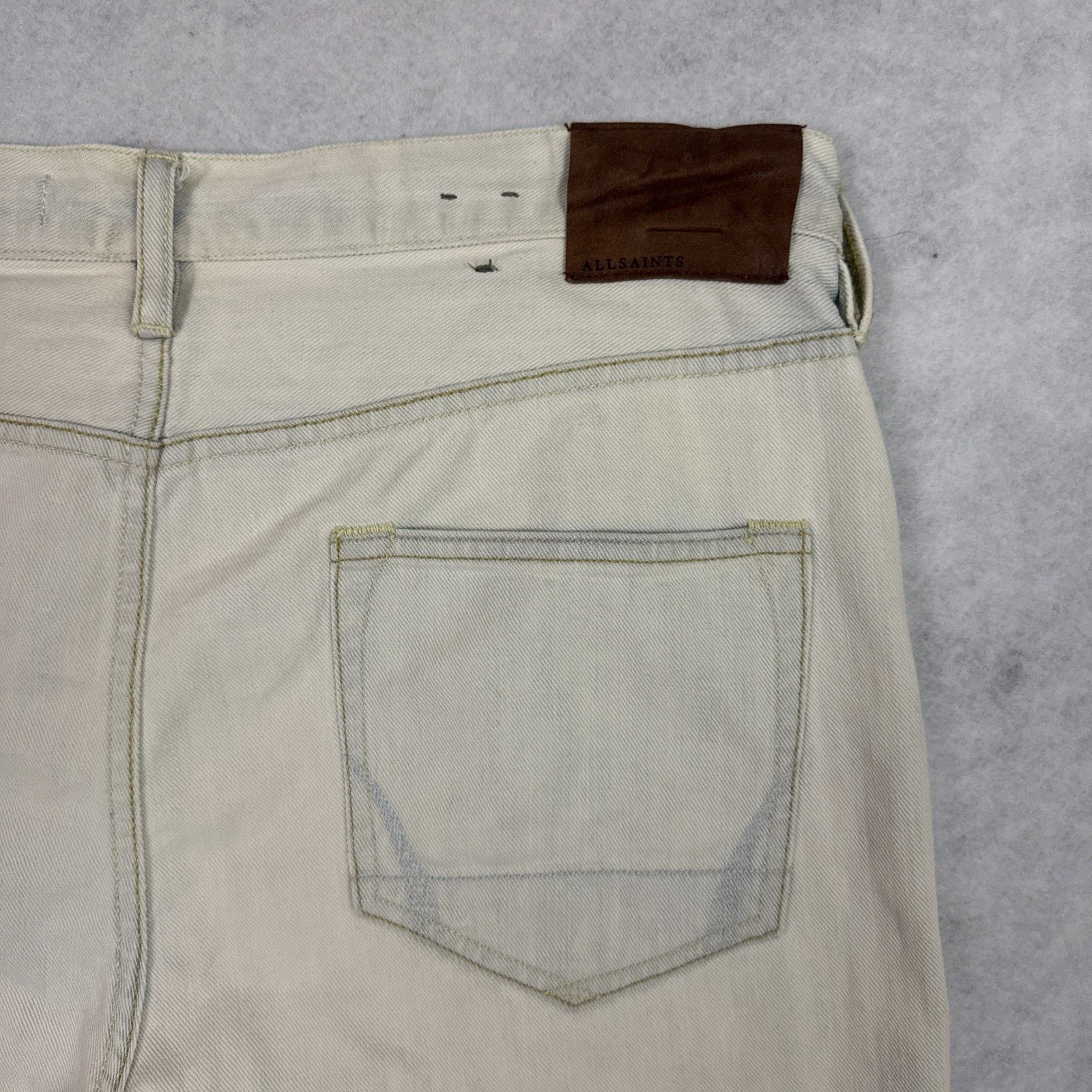 Allsaints AllSaints Switch Denim Shorts Men 33 Bleached Blue Slim Fit Size US 33 - 9 Thumbnail