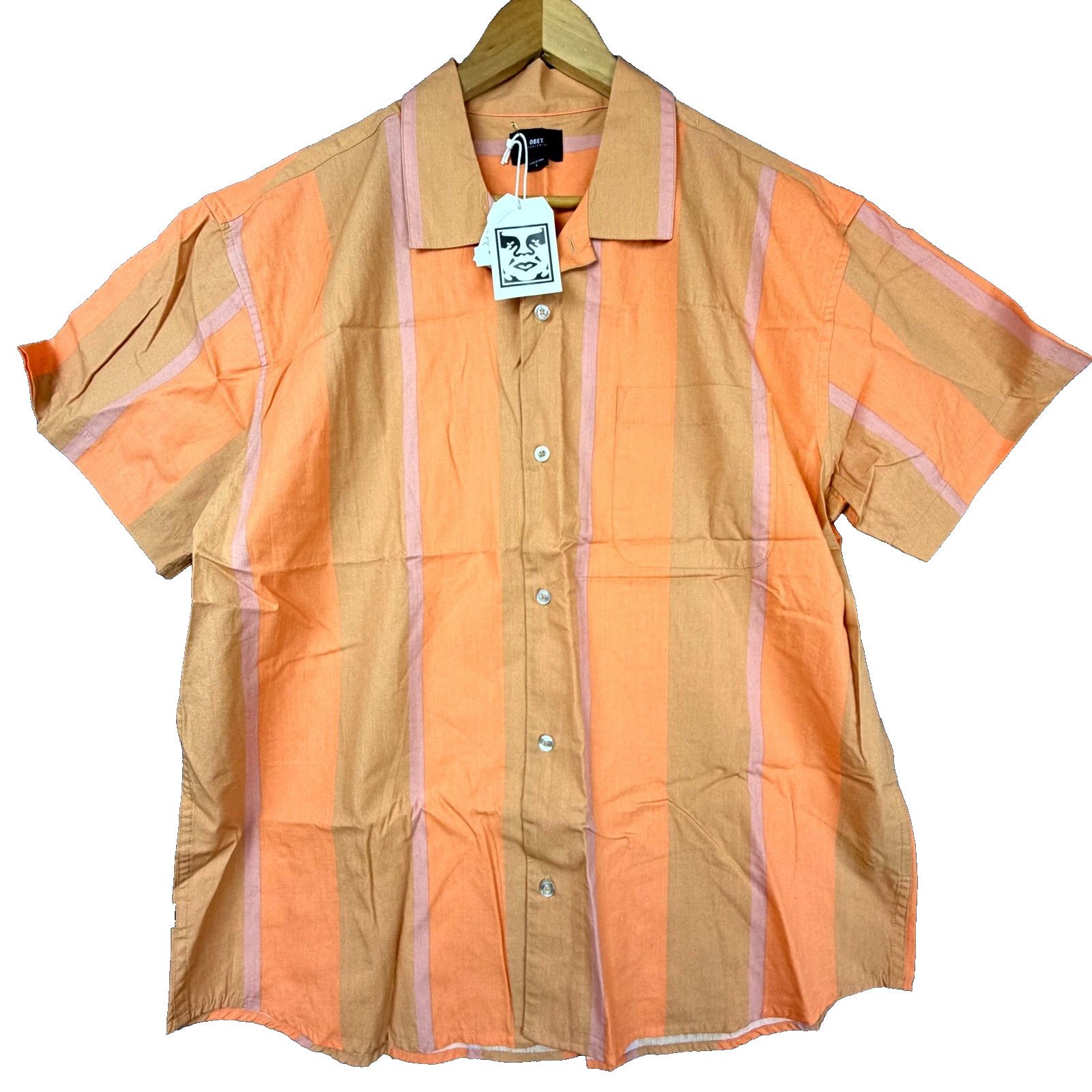 Obey Obey Worldwide Shanty Shirt Tan Leather Indie Sleaze Earthy Size US L / EU 52-54 / 3 - 1 Thumbnail