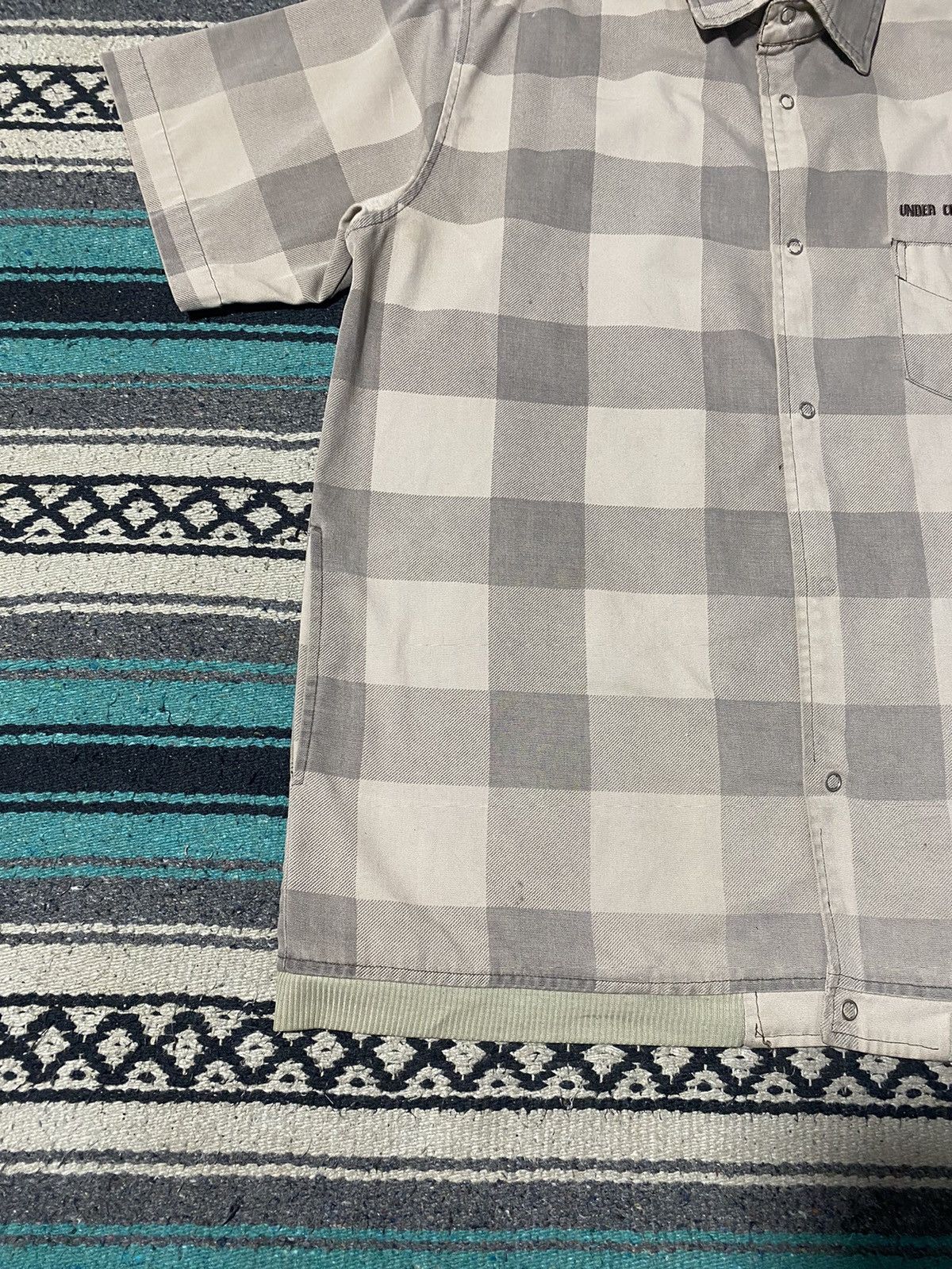 Undercover 2000s Undercover Chaotic Snap Button Gingham Shirt Size US L / EU 52-54 / 3 - 7 Thumbnail