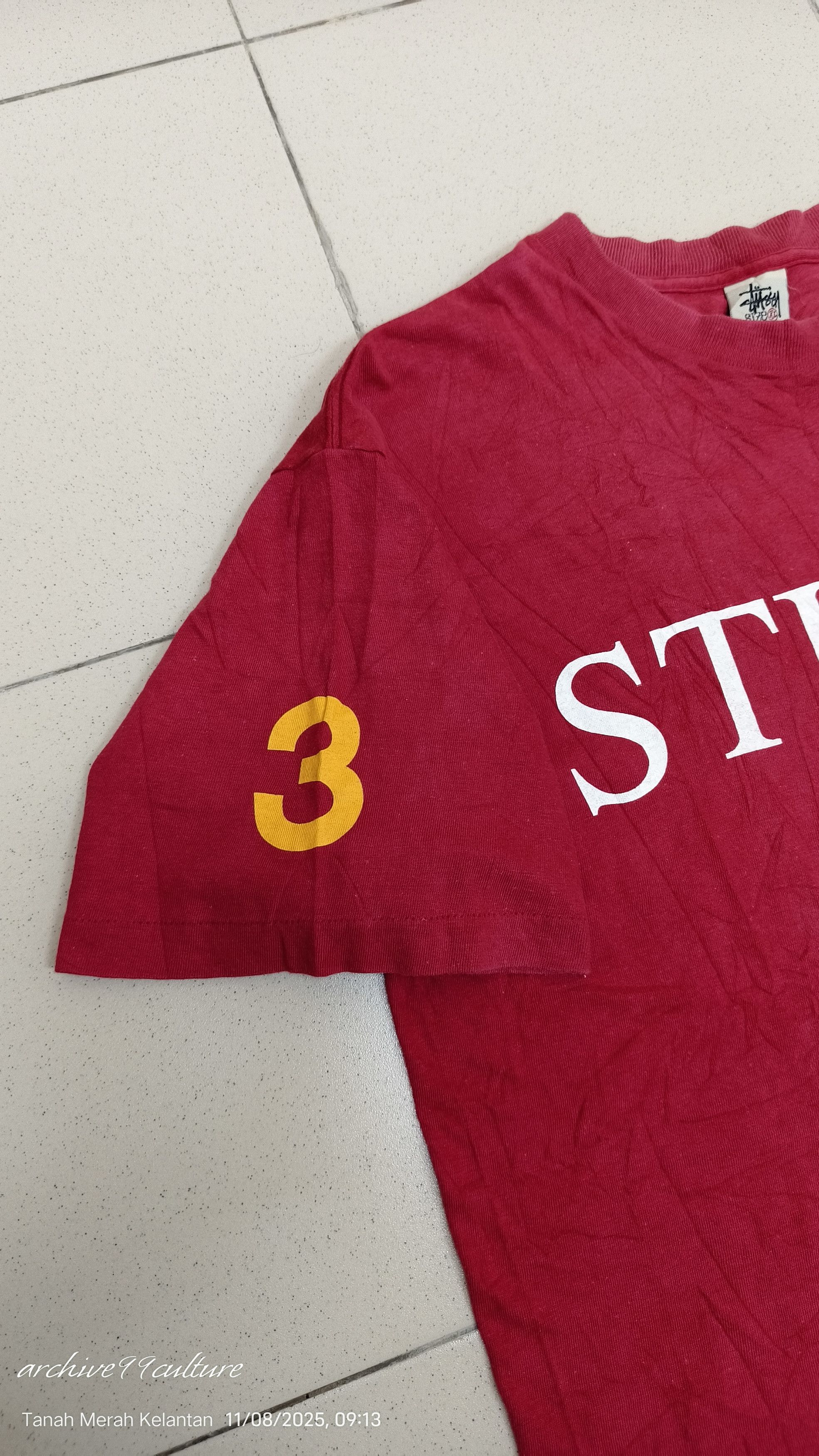 Stussy 90s Stüssy logo T-shirt with white USA tag very rare Size US XL / EU 56 / 4 - 8 Thumbnail