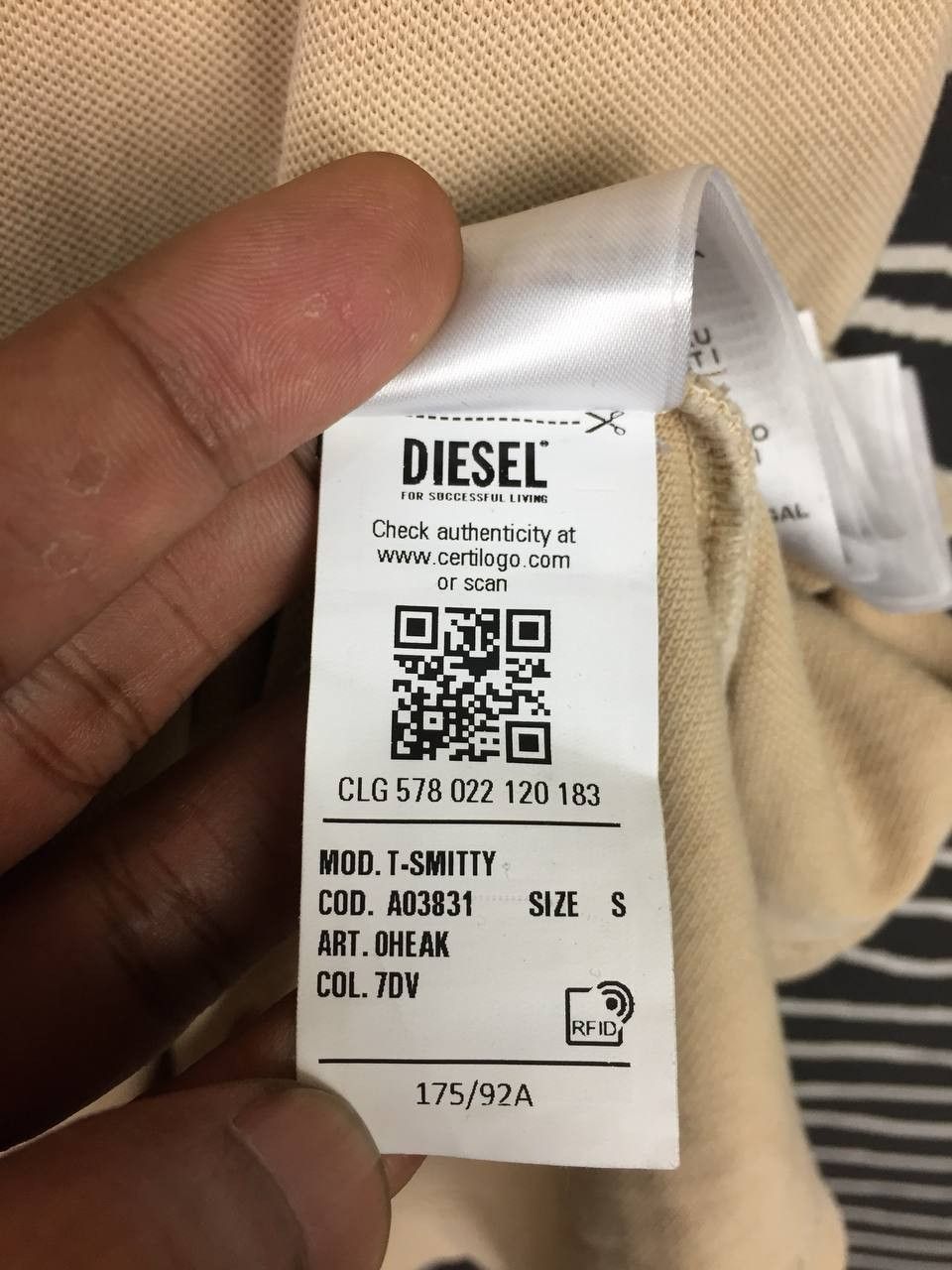 Diesel Diesel T-SMITTY Utility Pocket Workwear Style Polo Tee Size US S / EU 44-46 / 1 - 17 Thumbnail