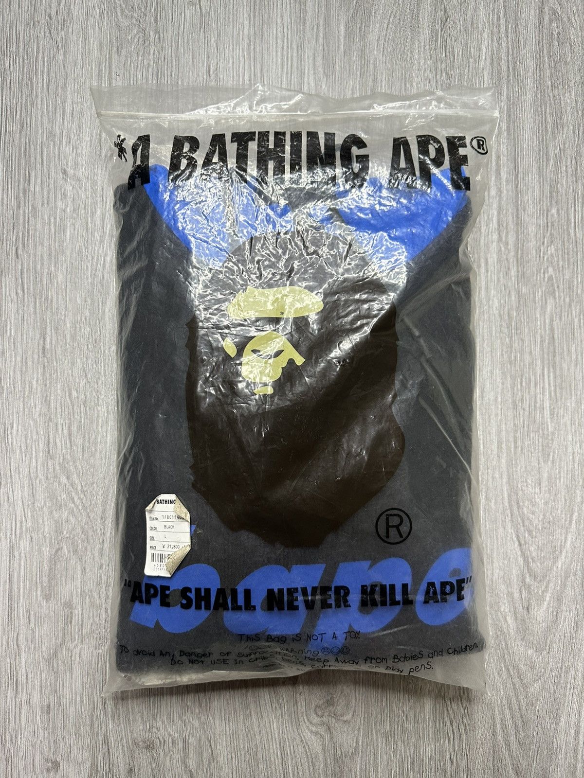Bape Bape Mix Material Half Zip Pullover Hoodie Black Size US L / EU 52-54 / 3 - 8 Thumbnail