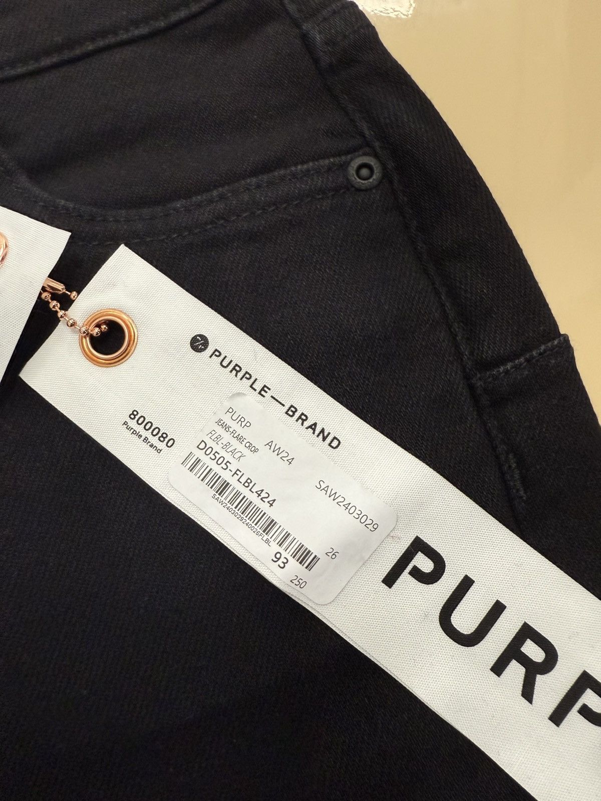 Other Purple Brand Flare Crop Black Size 26" / US 2 / IT 38 - 3 Thumbnail