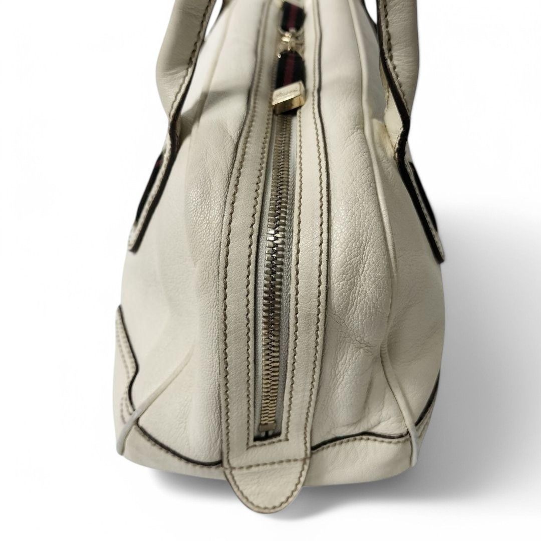 Gucci Gucci - Prince Handbag Shoulder Bag Boston White Leather Size ONE SIZE - 5 Thumbnail