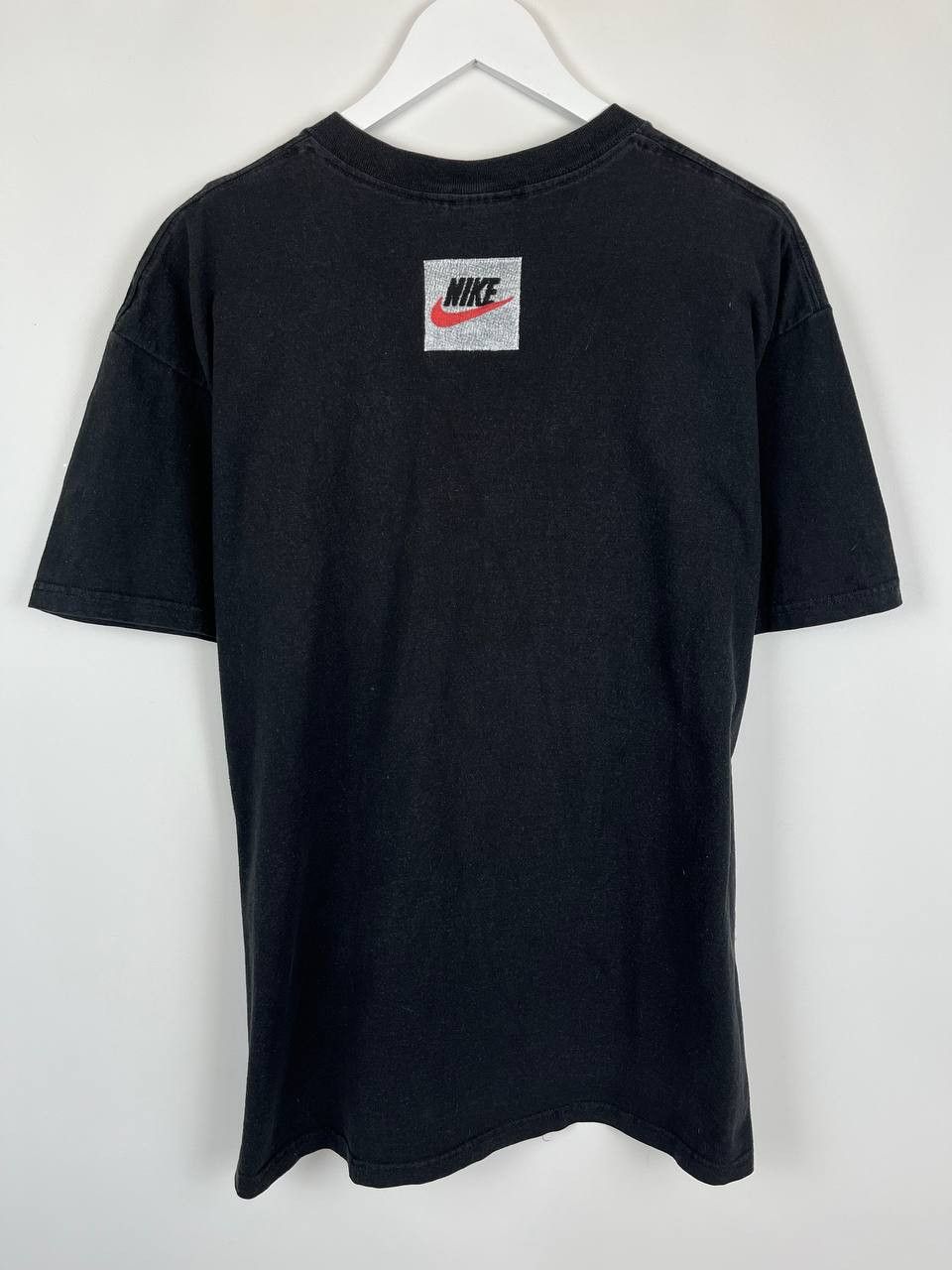 Nike Vintage 90s Nike Made in USA Black T-Shirt Big Swoosh Size L Size US L / EU 52-54 / 3 - 2 Thumbnail