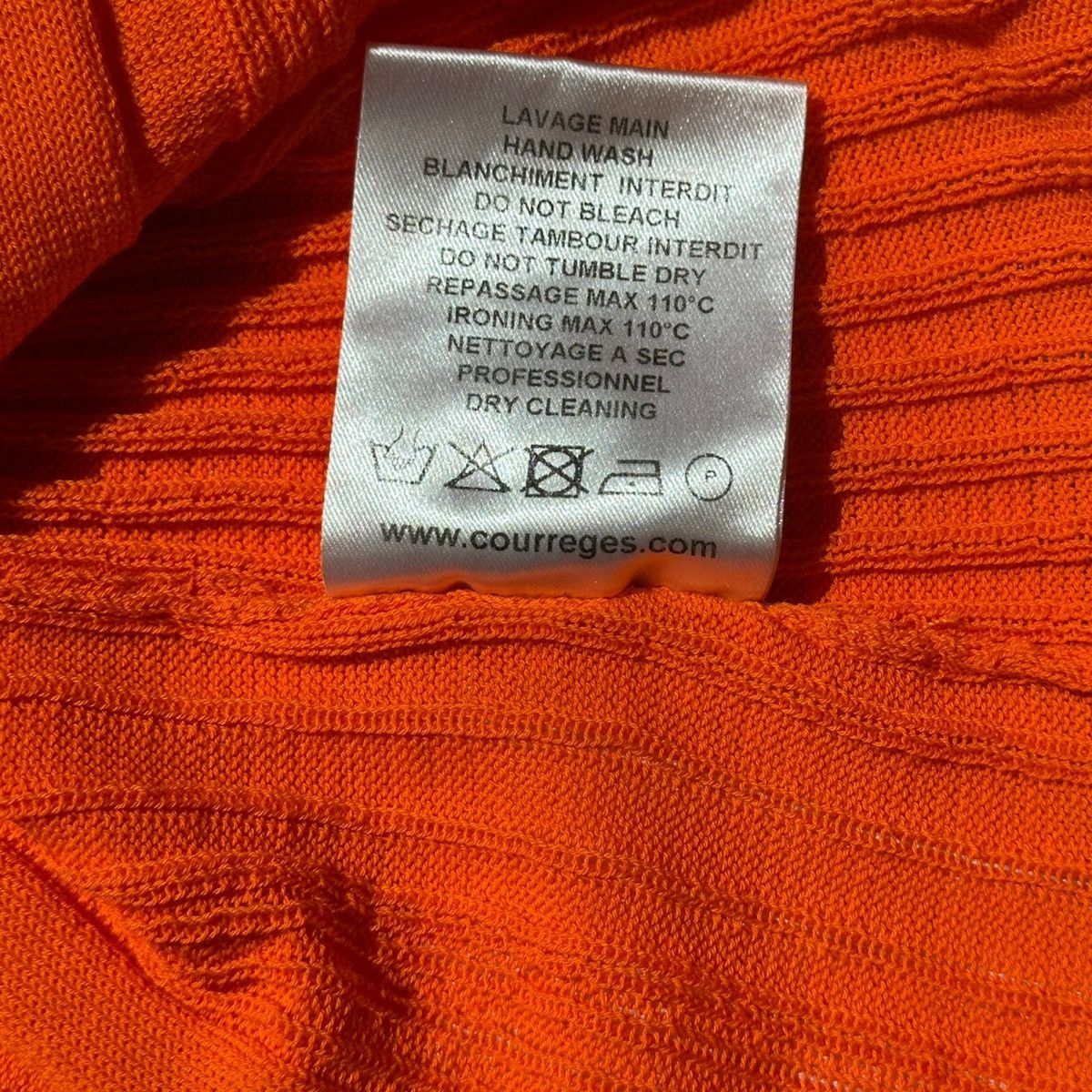 Courreges Twisted ribbed stretch long sleeve Size XS / US 0-2 / IT 36-38 - 4 Thumbnail