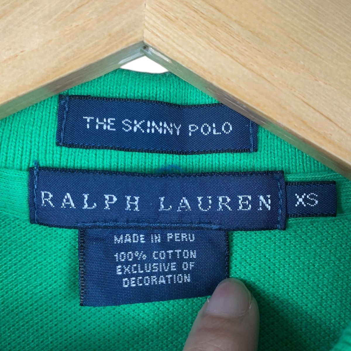 Polo Ralph Lauren Vintage POLO RALPH LAUREN Crest Logo Skinny Fit Tee Shirt Size XS / US 0-2 / IT 36-38 - 6 Thumbnail