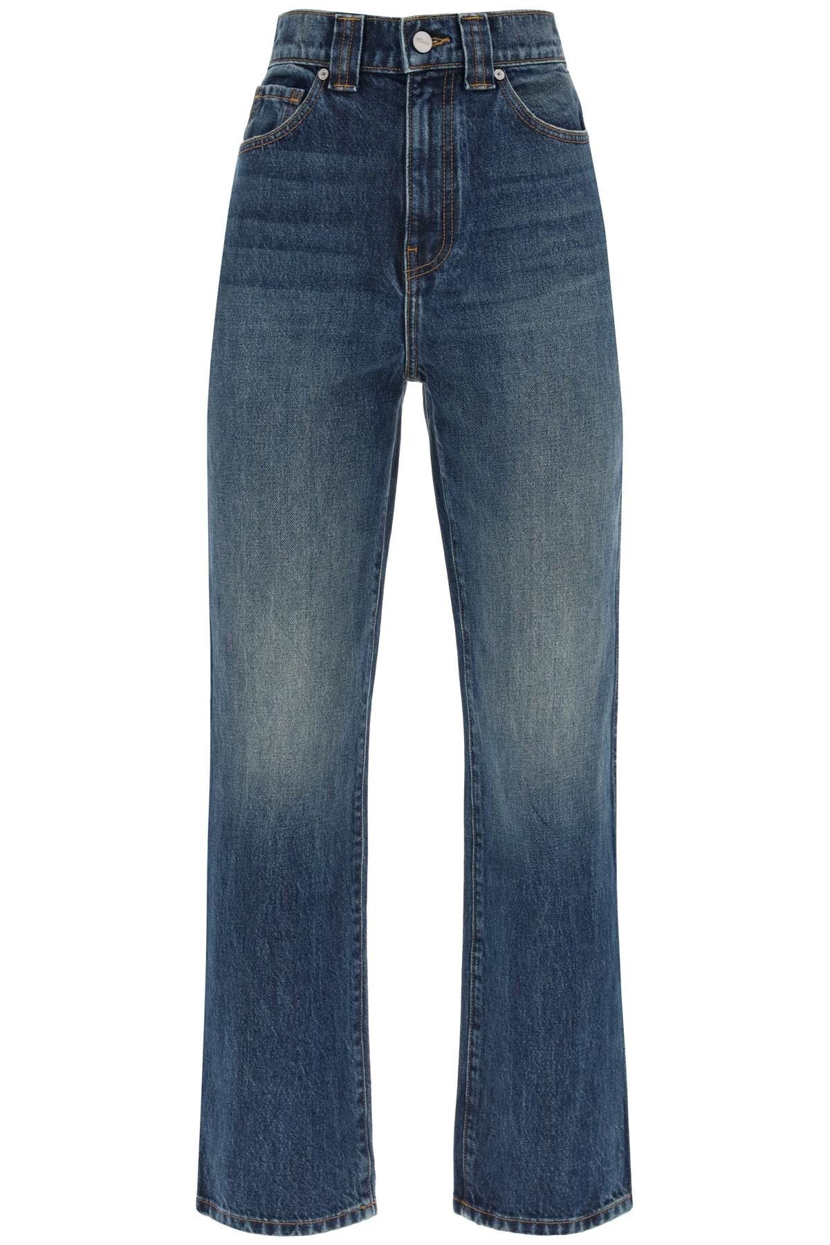 image of Khaite Cropped Shalbi in Blue, Women's (Size 24)