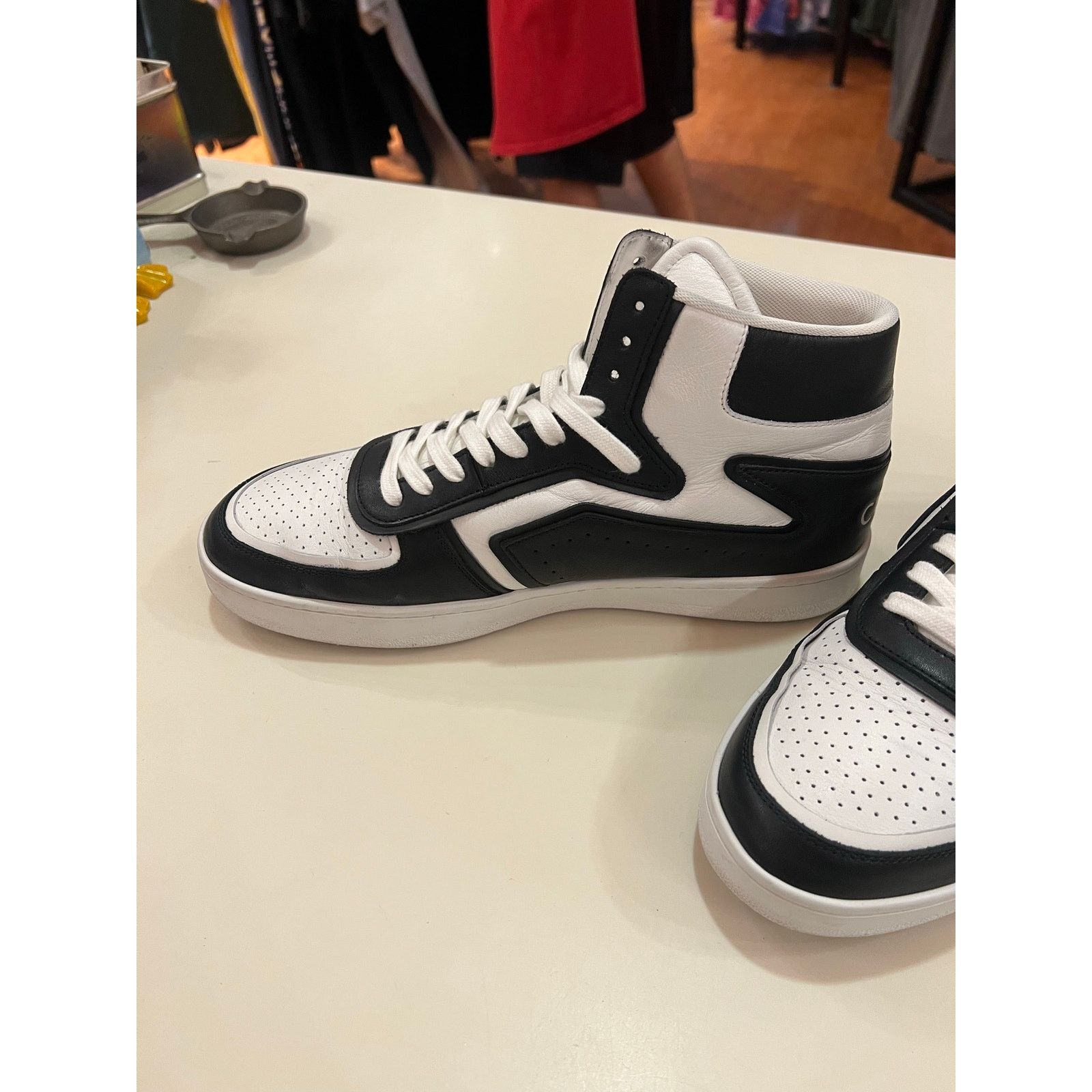 Celine Celine CT-01 Z Black White Leather Trainer Sneaker Size 43 Size US 10.5 / EU 43-44 - 10 Thumbnail