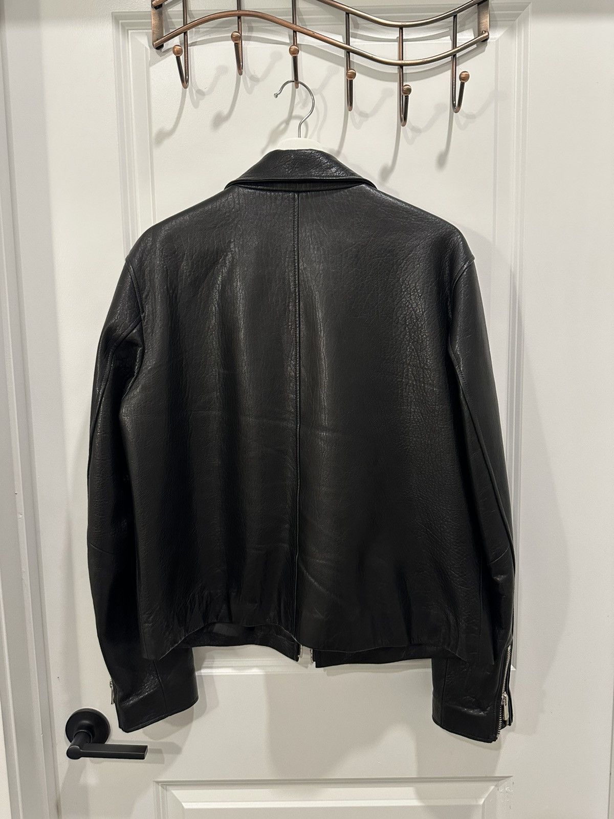 Genuine Leather Pearled Ivory leather jacket Size US L / EU 52-54 / 3 - 2 Thumbnail