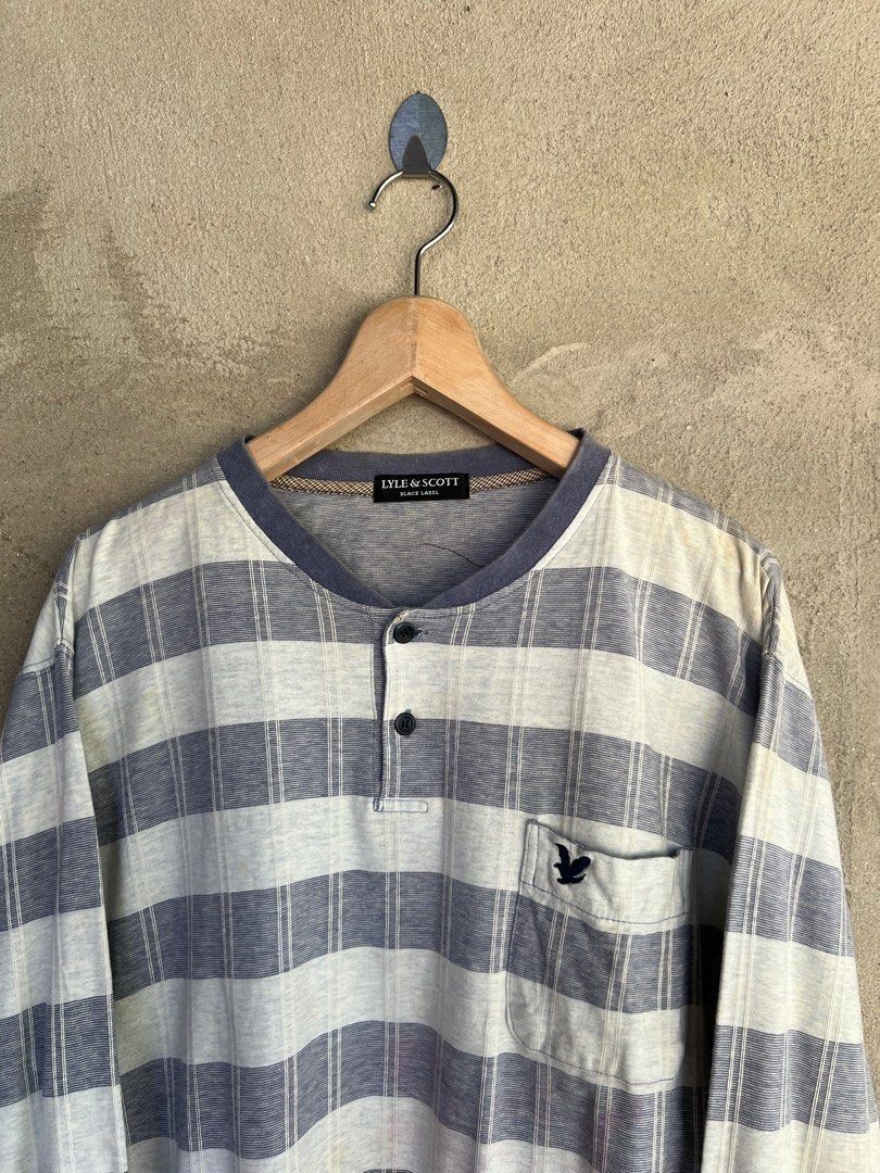 Lyle & Scott Lyle&Scott Striped Desing Sweatshirt Size US M / EU 48-50 / 2 - 3 Thumbnail