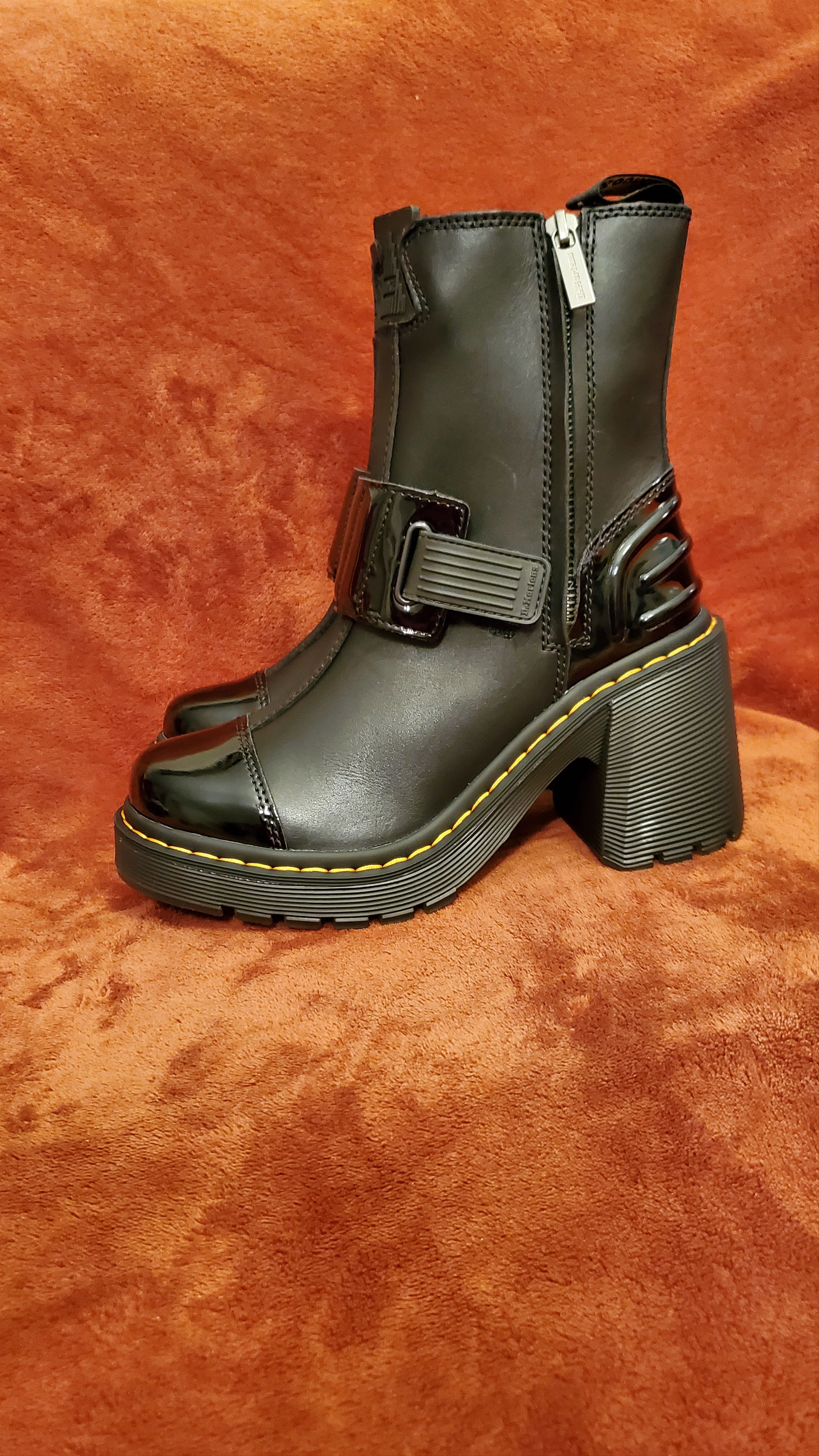 Dr. Martens NEW DR MARTENS BLACK LEATHER ANKLE BOOTS Size US 7 / IT 37 - 3 Thumbnail