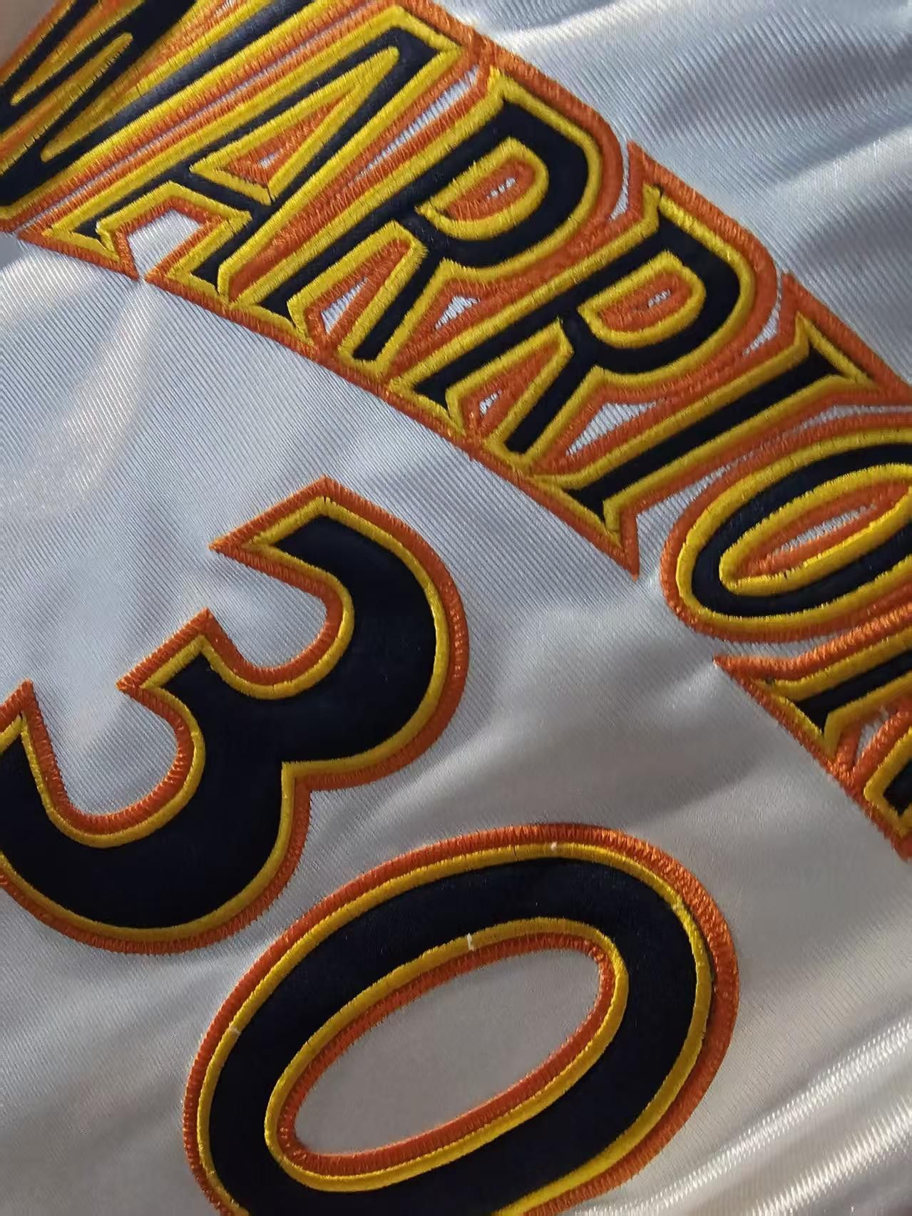 NBA Warriors #30 Stephen Curry Jersey Double Stitched M Size US M / EU 48-50 / 2 - 3 Thumbnail