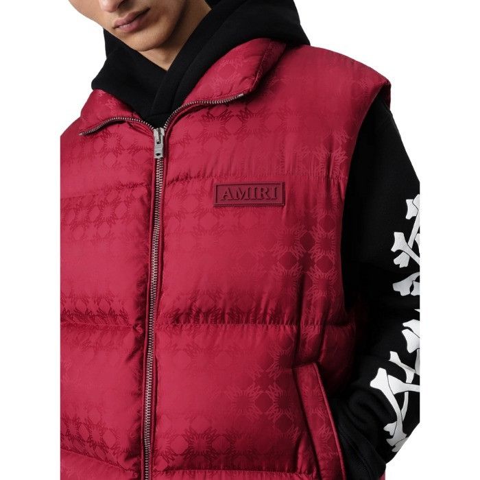 Amiri o1orln1125 MA Quad Down Gilet in Red Size US XL / EU 56 / 4 - 5 Thumbnail