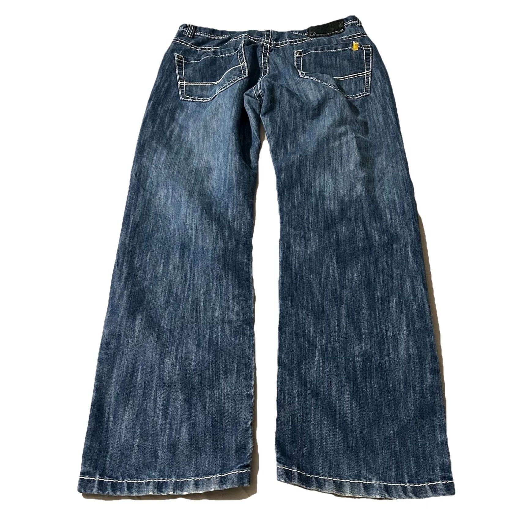 Southpole VINTAGE Southpole Jeans Men 36x30 Blue Grunge Y2K Baggy Skater Straight Tab Yellow Sky? Size US 36 / EU 52 - 3 Thumbnail
