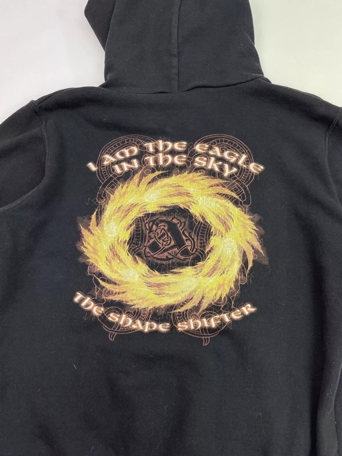 Vintage AMON AMARTH I AM THE EAGLE UN THE SKY 2013 HOODIE FADED ROCK Size US L / EU 52-54 / 3 - 8 Thumbnail