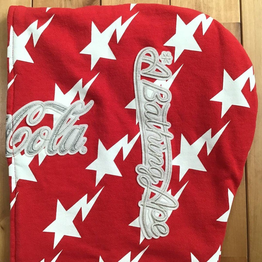 Bape × Coca Cola BAPE × COCA COLA full zip hoodie a bathing ape star BAPE STA Size US L / EU 52-54 / 3 - 4 Thumbnail