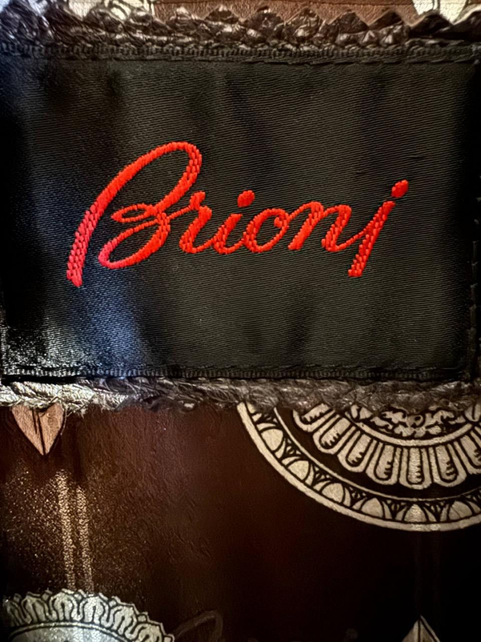 Brioni Men’s Embossed Leather Jacket – Size IT 52 / XL Size US XL / EU 56 / 4 - 5 Thumbnail