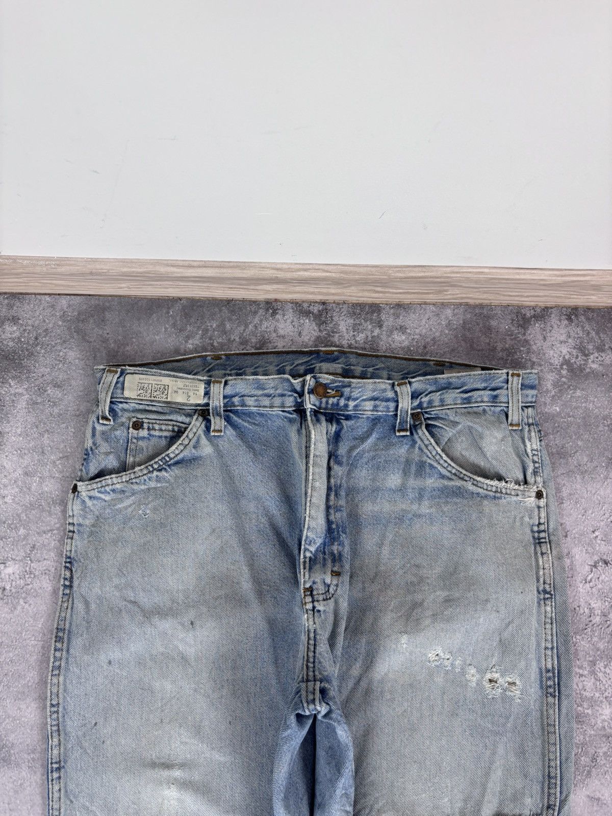 Dickies Dickies Men’s Denim Jeans Faded Light Blue Distressed Size US 38 / EU 54 - 15 Thumbnail