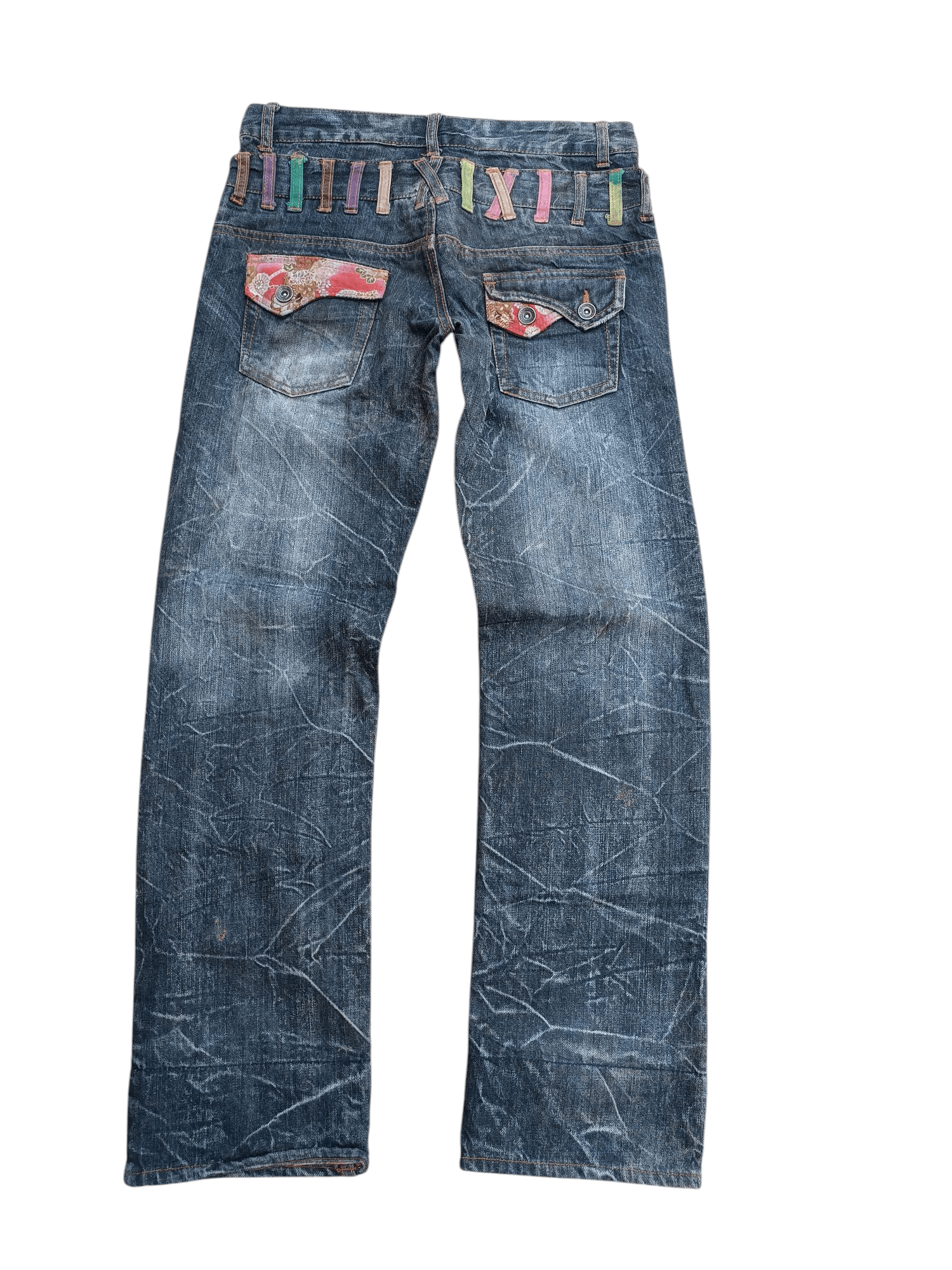 Hysteric Glamour × Japanese Brand × PPFM SICK🔥Nylaus Double Waist Floral Theme Denim E266 Size US 30 / EU 46 - 8 Thumbnail