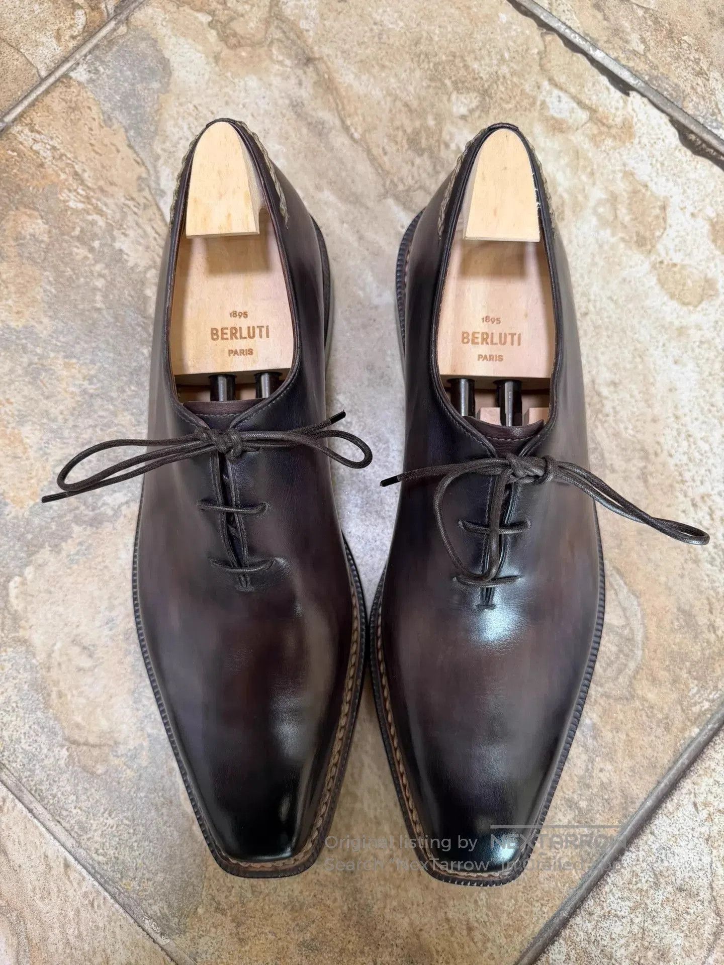 Berluti Black Formal Leather Lace-Up Shoes Size 9.5. Size US 9.5 / EU 42-43 - 7 Thumbnail
