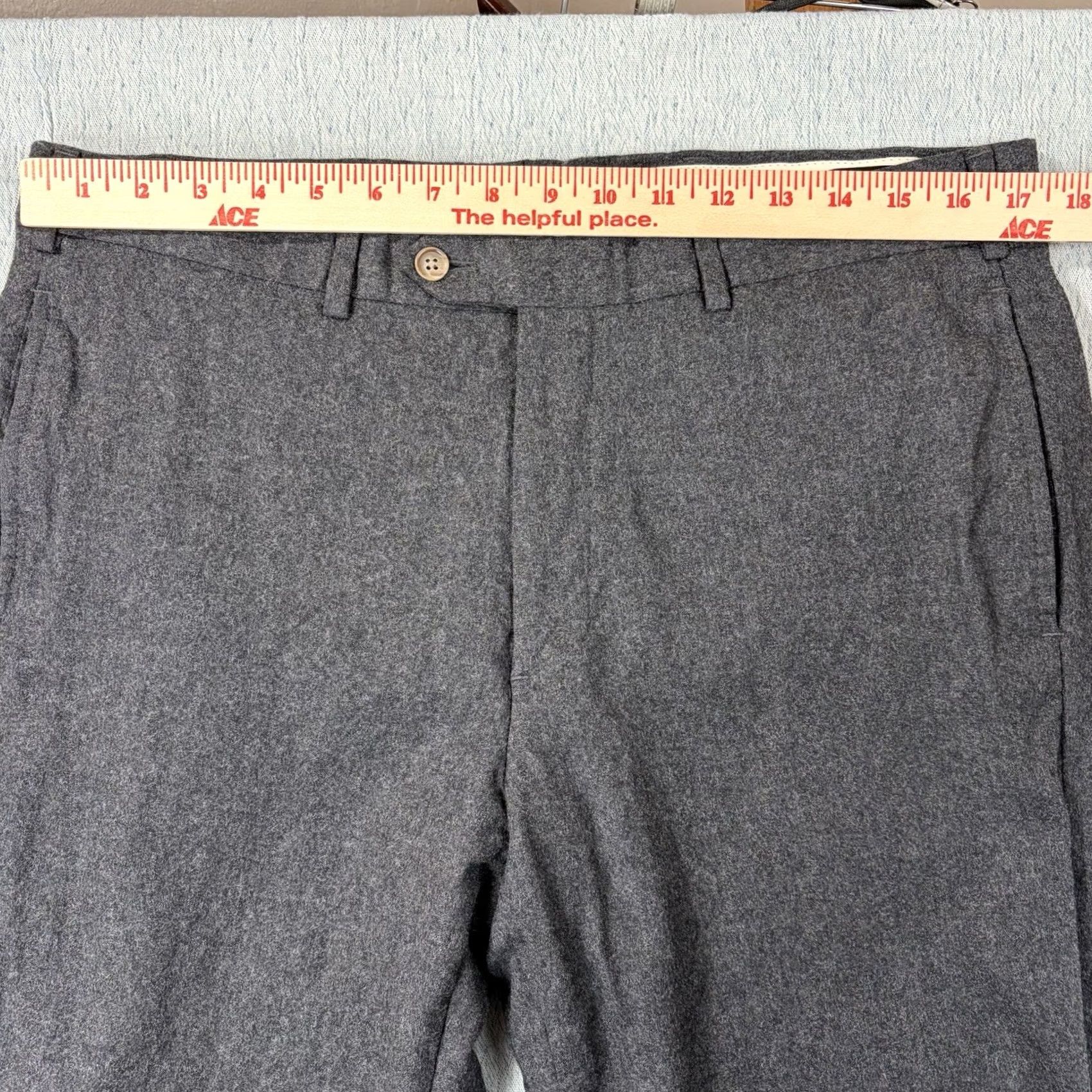 Brooks Brothers Brooks Brothers Milano Pants Mens 35x26 VITALE BARBERIS CANONICO Italian Fabric Blend Dress Size US 35 - 6 Thumbnail