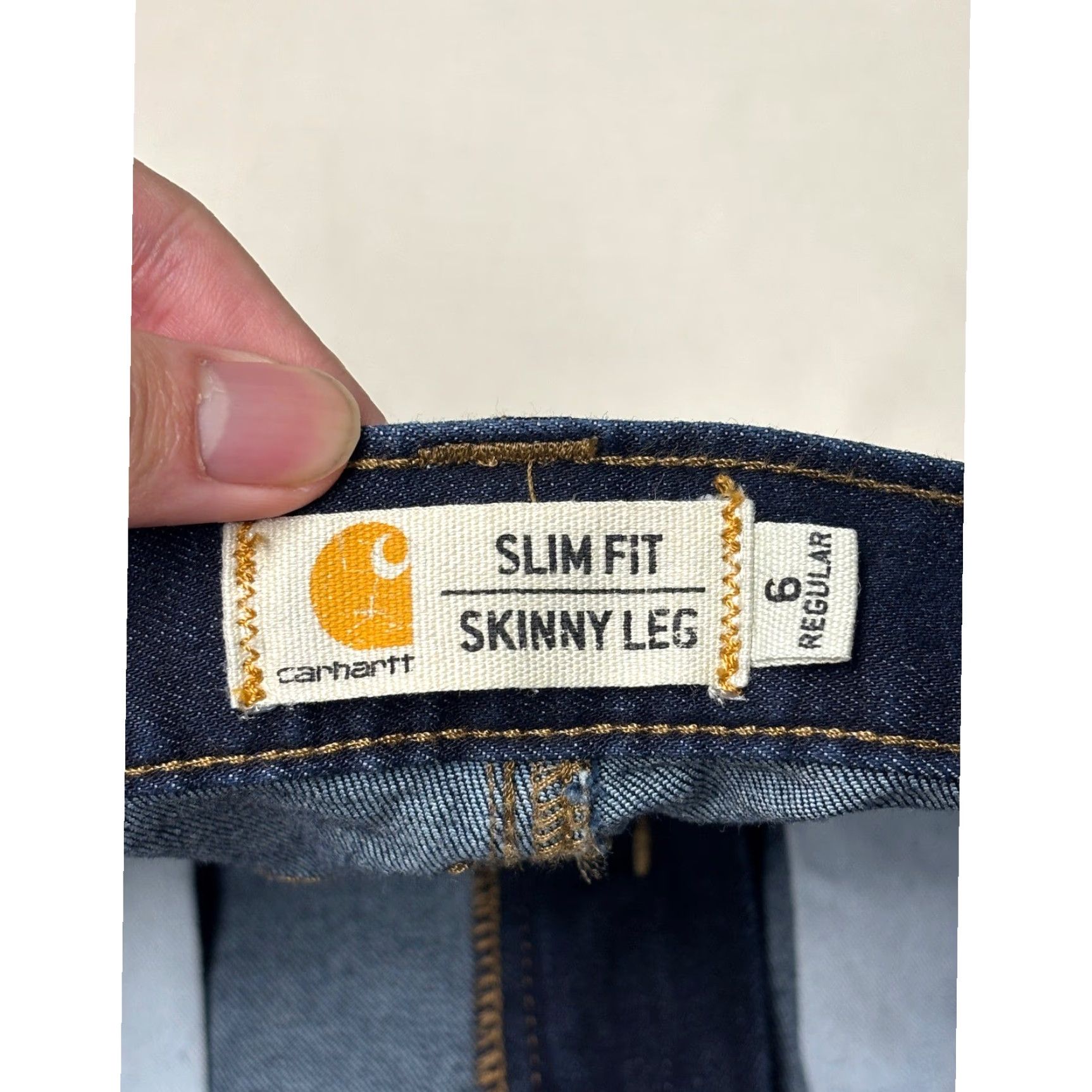 Carhartt Carhartt Jeans Skinny Dark Wash Denim Women Size 30 Regular Slim Fit Indig0 5-Pocket Comfort Stretch Size 30" / US 8 / IT 44 - 5 Thumbnail