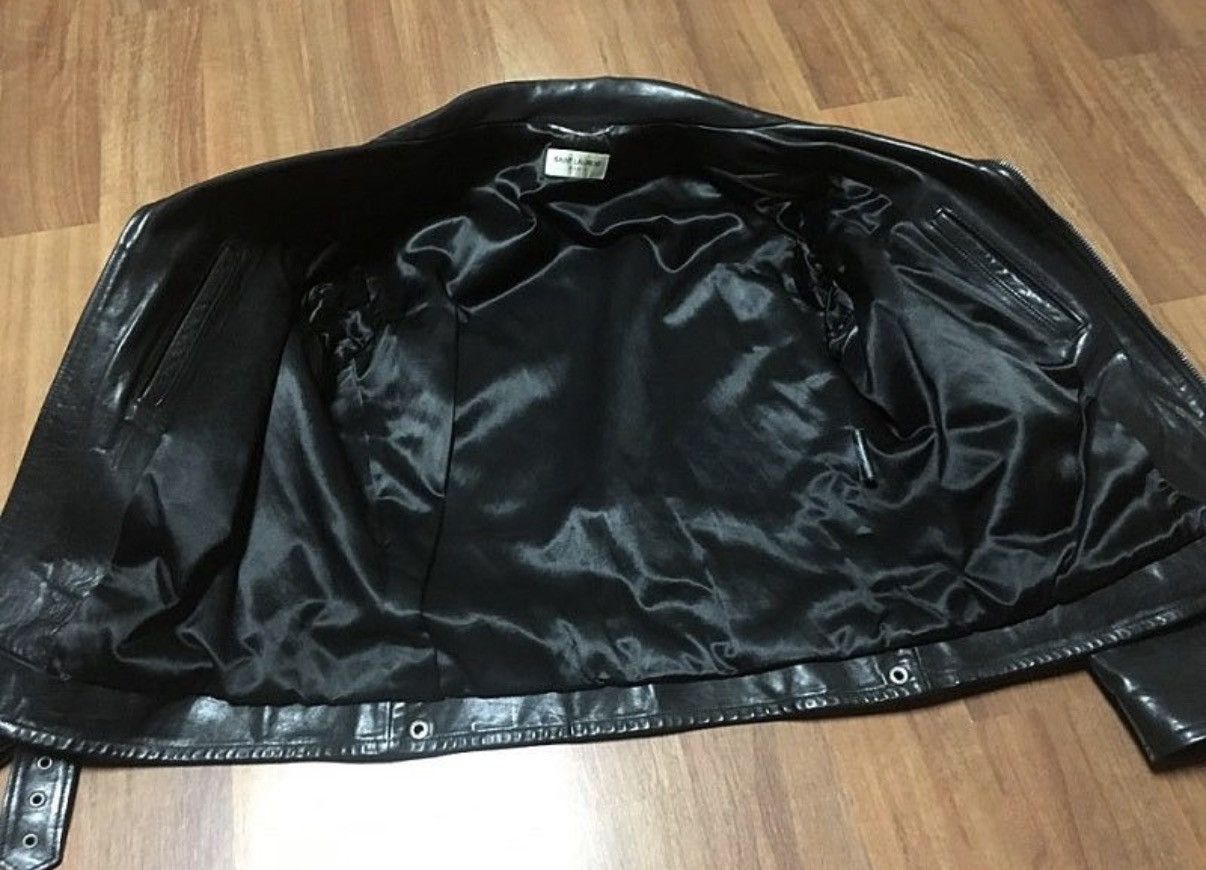 Saint Laurent Paris Saint laurent 13FW oiled calf L17 biker leather jacket sz50 Size US M / EU 48-50 / 2 - 2 Thumbnail