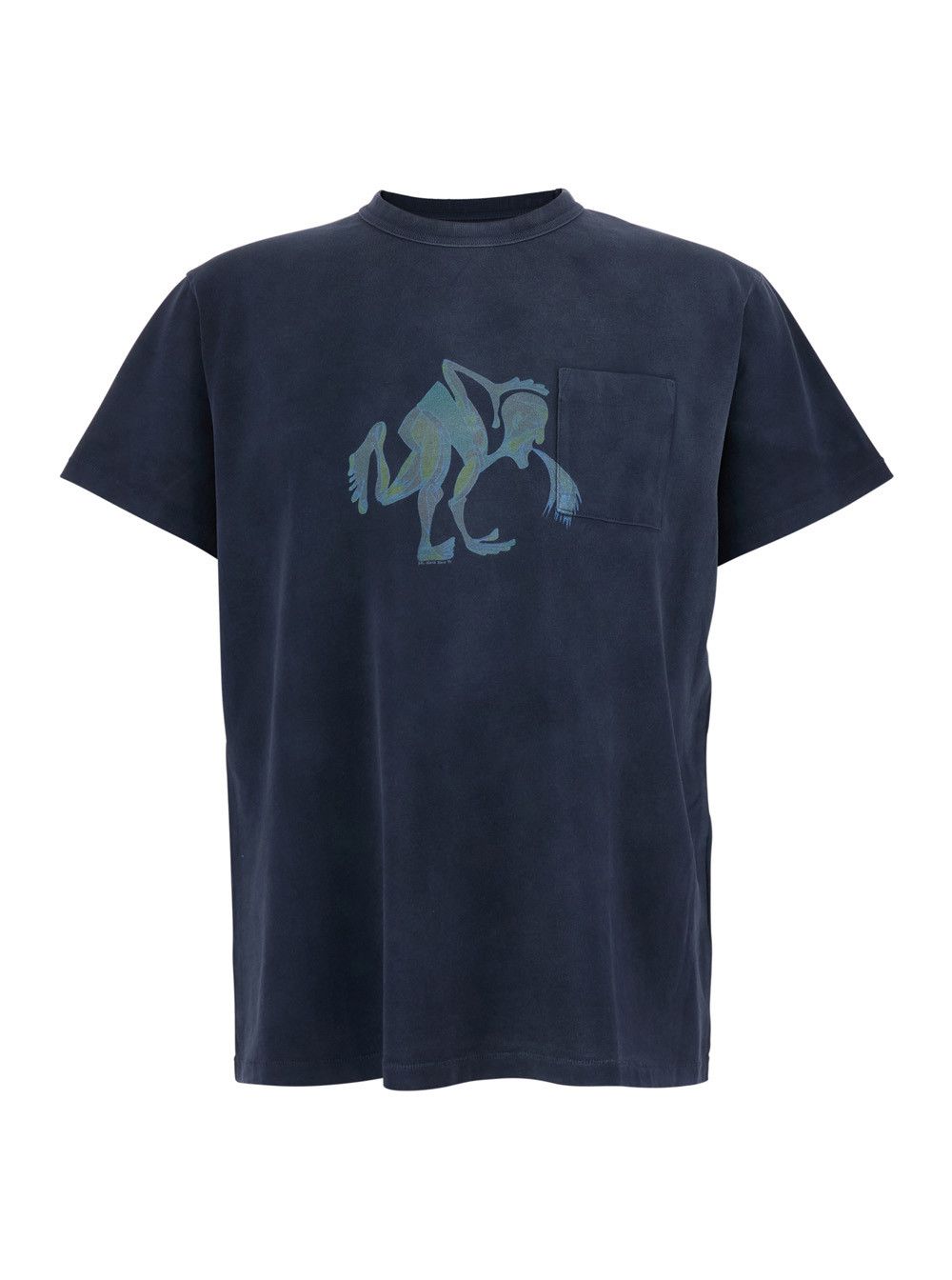 ERL Blue T-shirt with Front Print in Cotton for Men Size US M / EU 48-50 / 2 - 1 Thumbnail