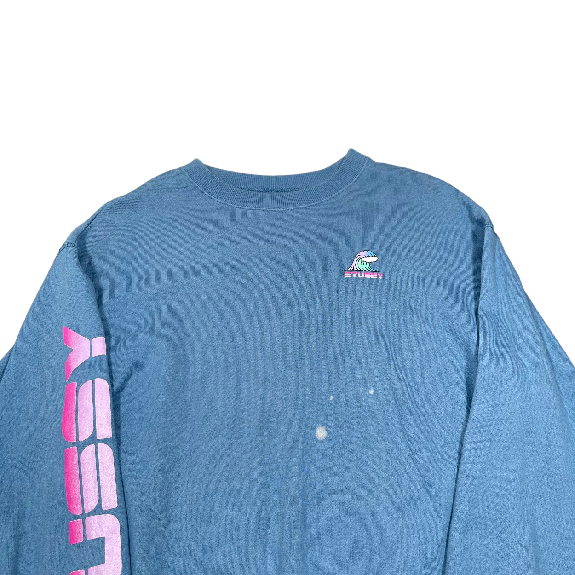 Stussy Stussy Side Tape Crewneck Sweatshirt Size US M / EU 48-50 / 2 - 2 Thumbnail
