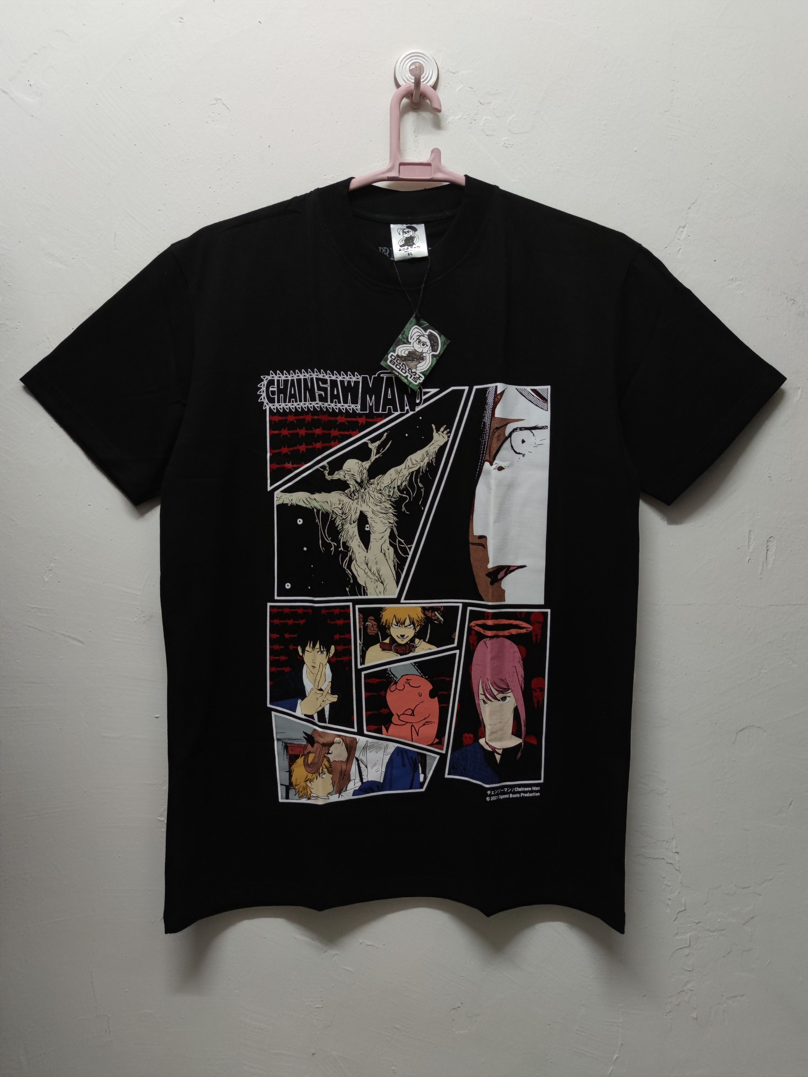 Anime Chainsaw Man Denji vs Katana Man T-shirt Size US XL / EU 56 / 4 - 1 Thumbnail