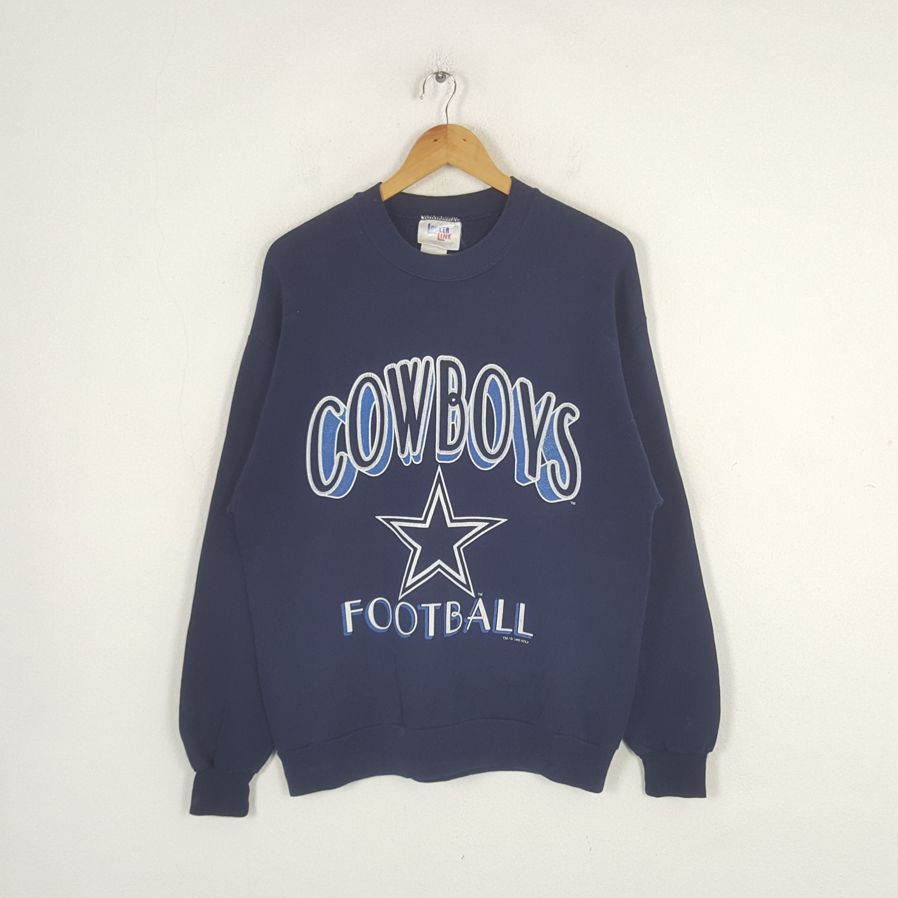 NFL × Vintage Vintage 90s Cowboys Football Dallas Sports Sweatshirt C290N9 Size US M / EU 48-50 / 2 - 1 Thumbnail