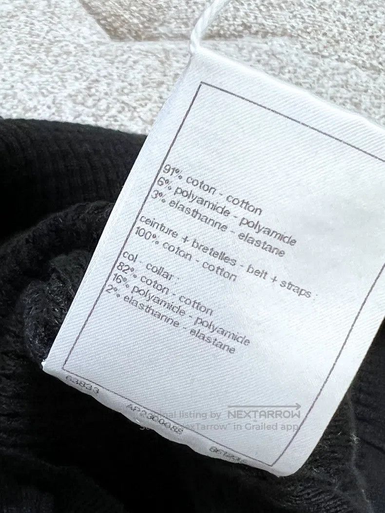Chanel Chanel 24A black waffle bow belt suspender Size XS / US 0-2 / IT 36-38 - 6 Thumbnail
