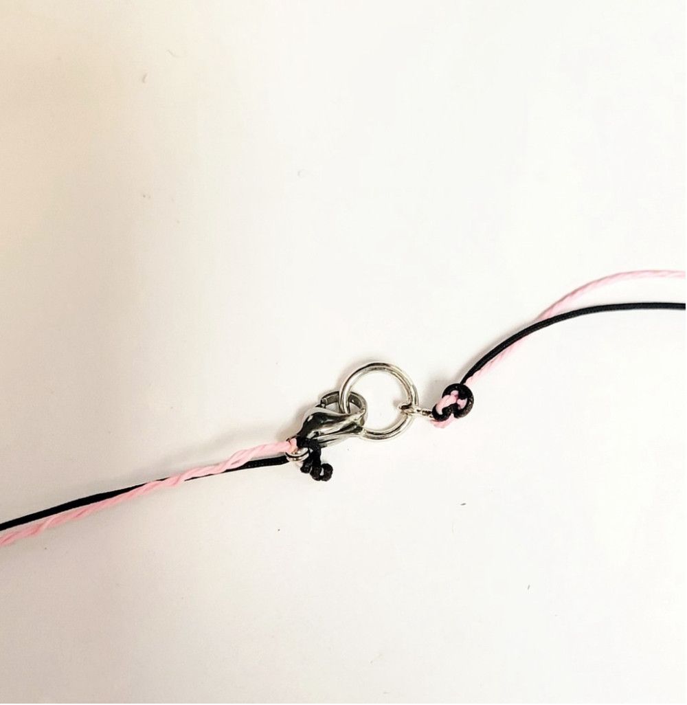 Handmade Sakura Cherry Blossom Pendant Double Corded Necklace 18" Size ONE SIZE - 5 Thumbnail