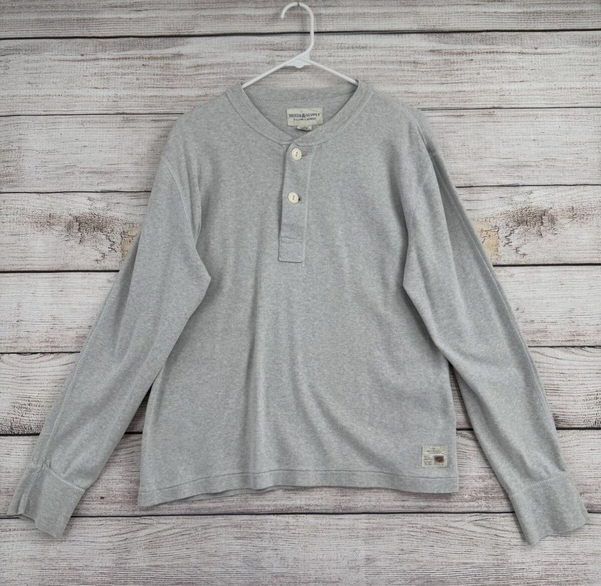 Ralph Lauren Vintage Grey Ralph Lauren Thermal Long sleeve Size US L / EU 52-54 / 3 - 1 Thumbnail