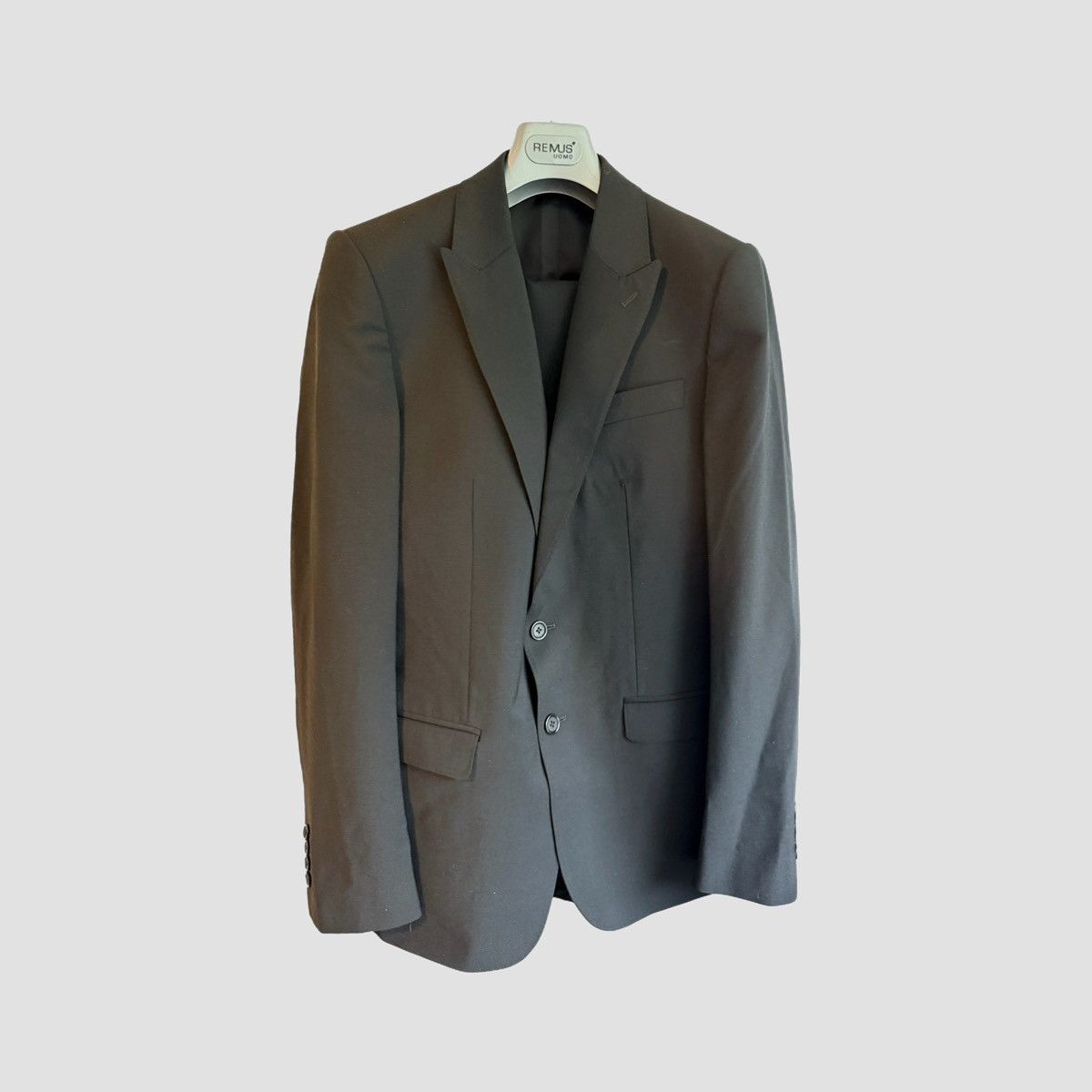 Dolce & Gabbana D&G Black Slim Fit Three Piece Suit Size 38S - 4 Thumbnail