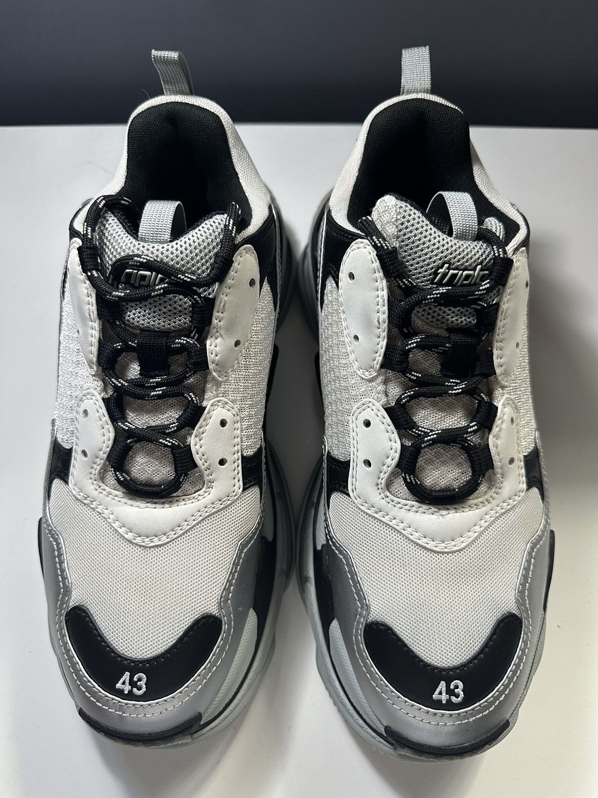 image of Balenciaga Triple S Shoes in Grey, Men's (Size 10)