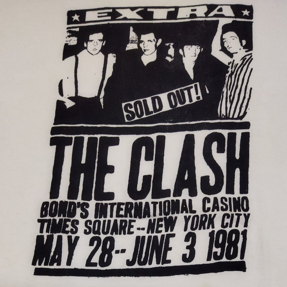 Band Tees × Vintage Vintage 80s The Clash Tour Band Tee Size US L / EU 52-54 / 3 - 2 Thumbnail