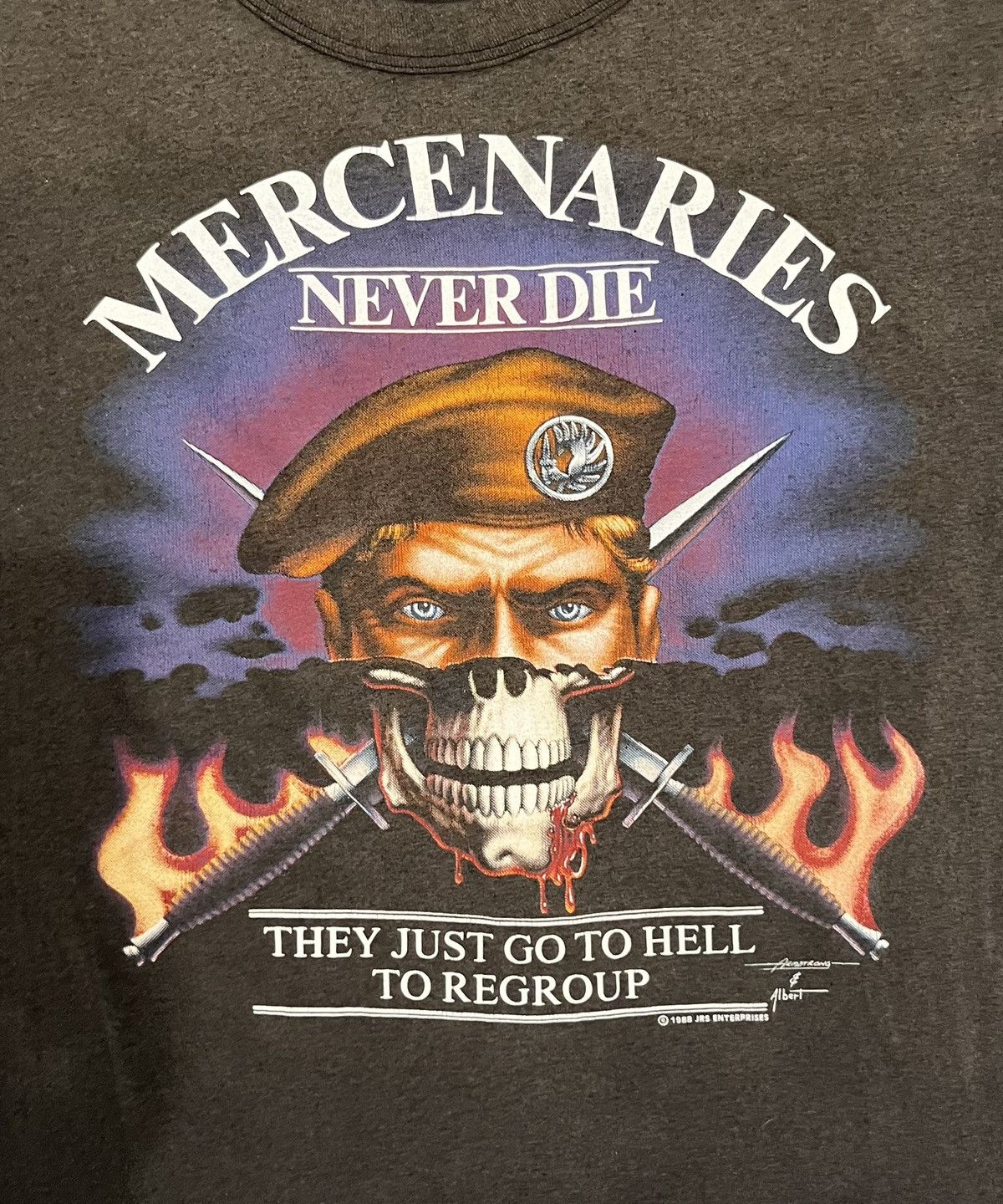Rothco × Vintage Vintage 1988 Mercenaries Never Die Military Tee Size US XXL / EU 58 / 5 - 3 Thumbnail