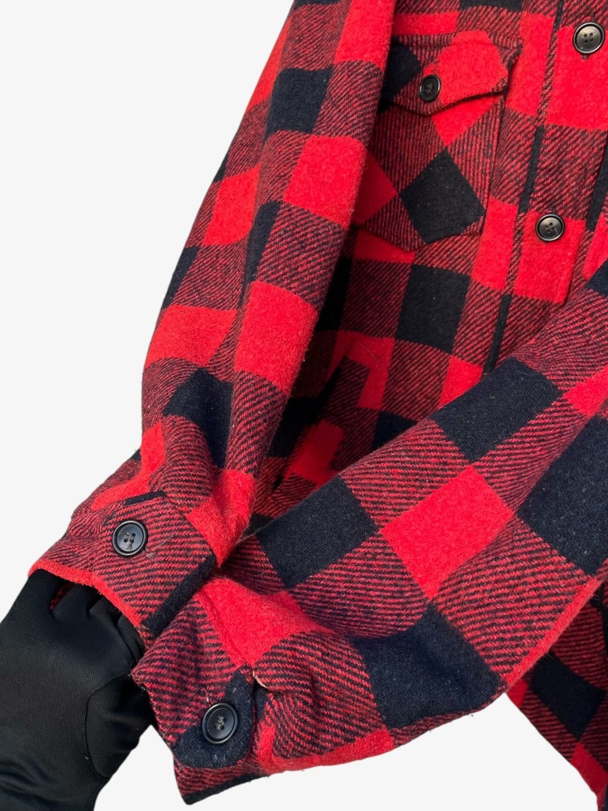 Sears Vintage 80’s Sears Buffalo Plaid Flannel Jacket Size US L / EU 52-54 / 3 - 7 Thumbnail