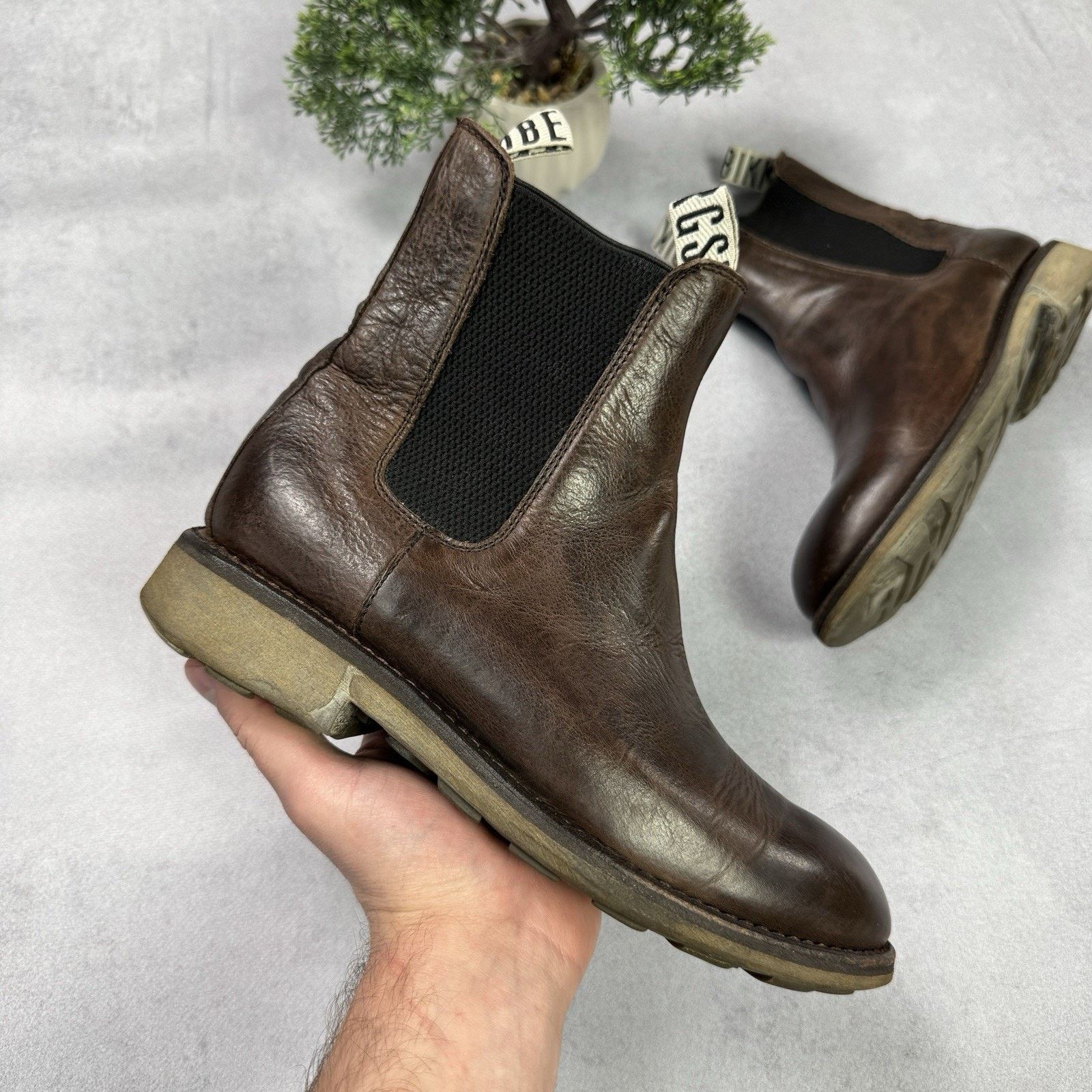 Dirk Bikkembergs Vintage Dirk Bikkembergs Brown Leather Chelsea Boots Size US 8 / IT 38 - 2 Thumbnail
