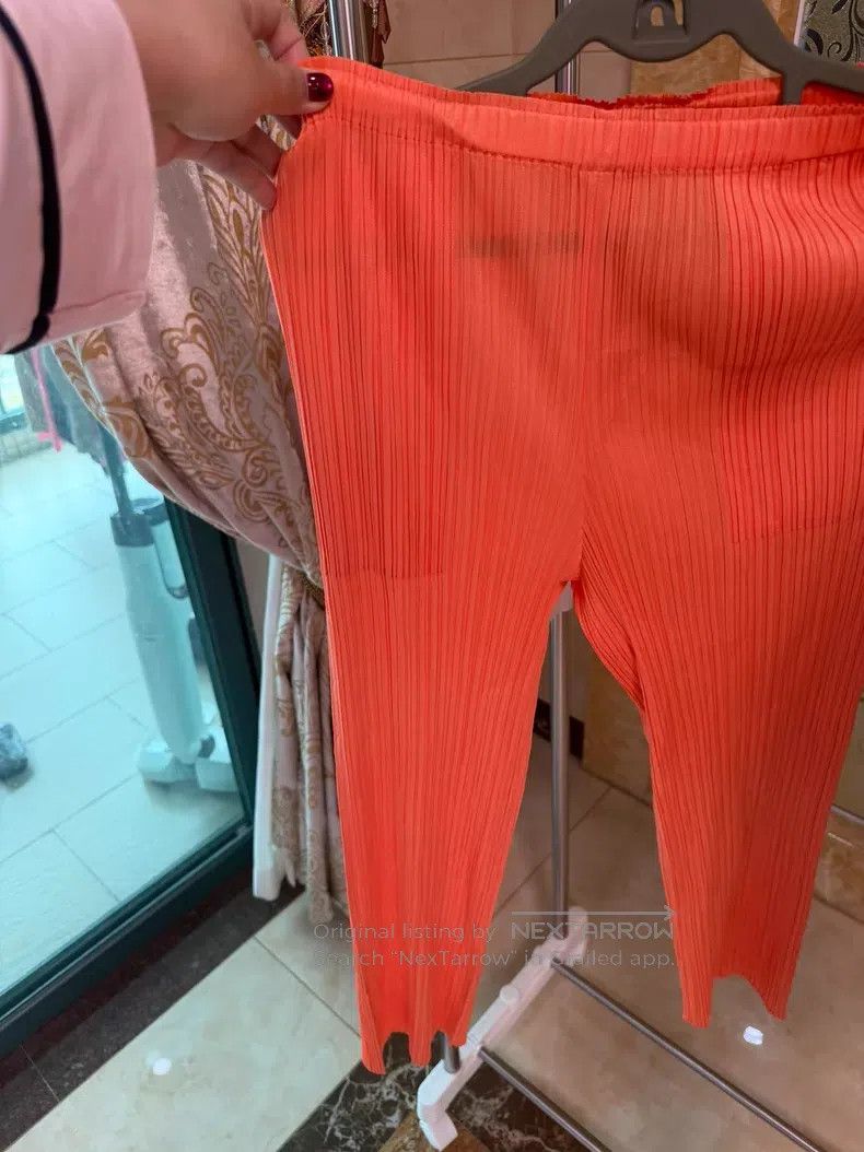 Issey Miyake Issey Miyake Orange Straight Pants Size 25" / US 0 / IT 36 - 1 Thumbnail