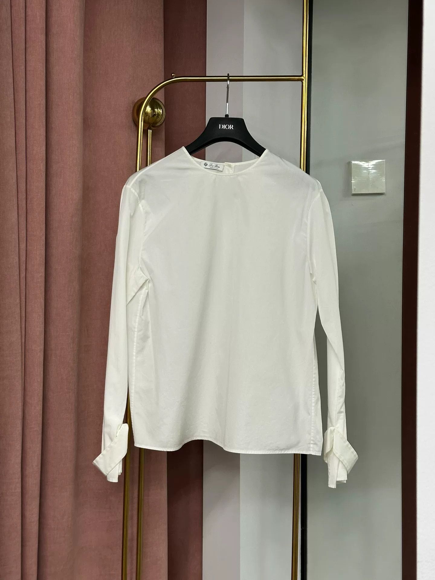 Loro Piana Loro Piana White Long Sleeve Shirt Size US M / EU 48-50 / 2 - 1 Thumbnail