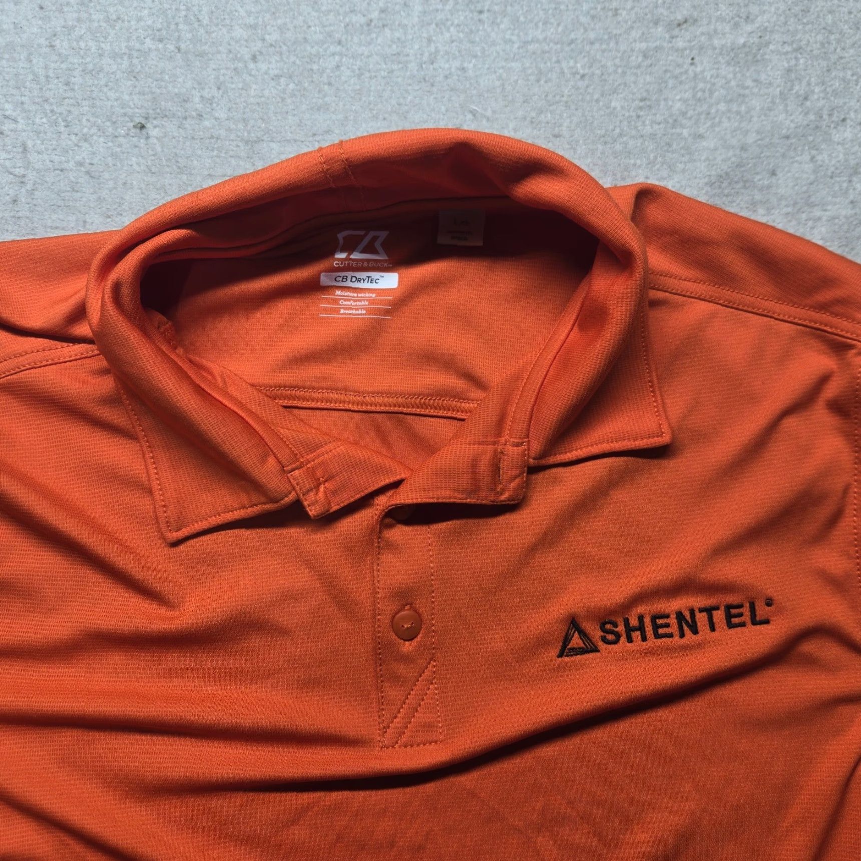 Cutter & Buck Cutter Buck Polo Shirt Solid Orange Golf Dry Tec Adult Men's L Orange Polo Shirt Golf Size US L / EU 52-54 / 3 - 2 Thumbnail