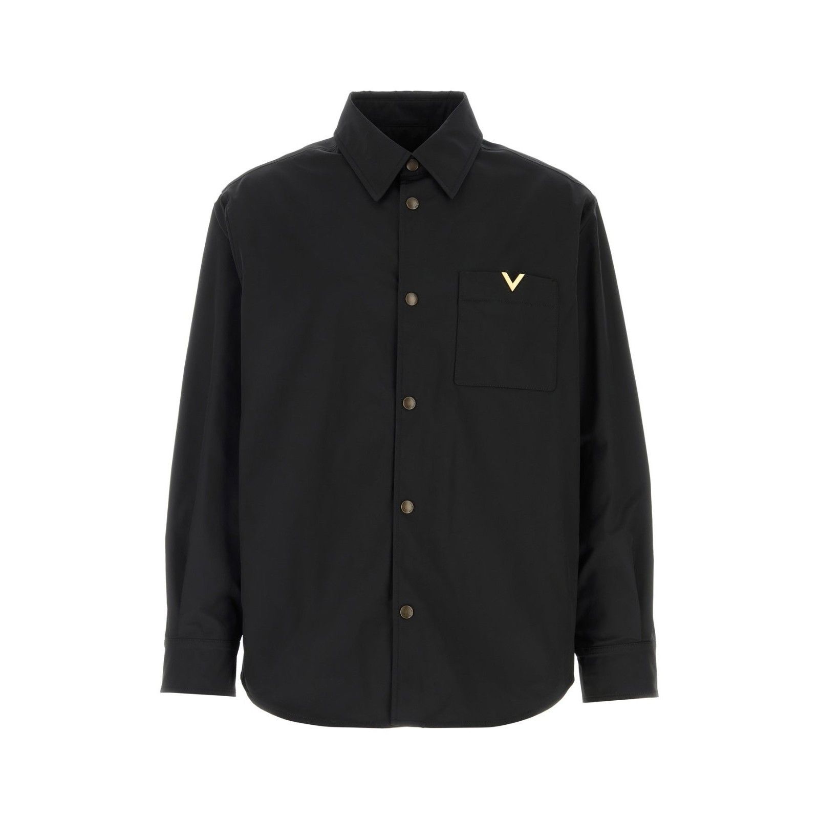 Valentino VALENTINO Black Stretch Polyester Shirt New & Authentic (Men Size US L / EU 52-54 / 3 - 1 Thumbnail