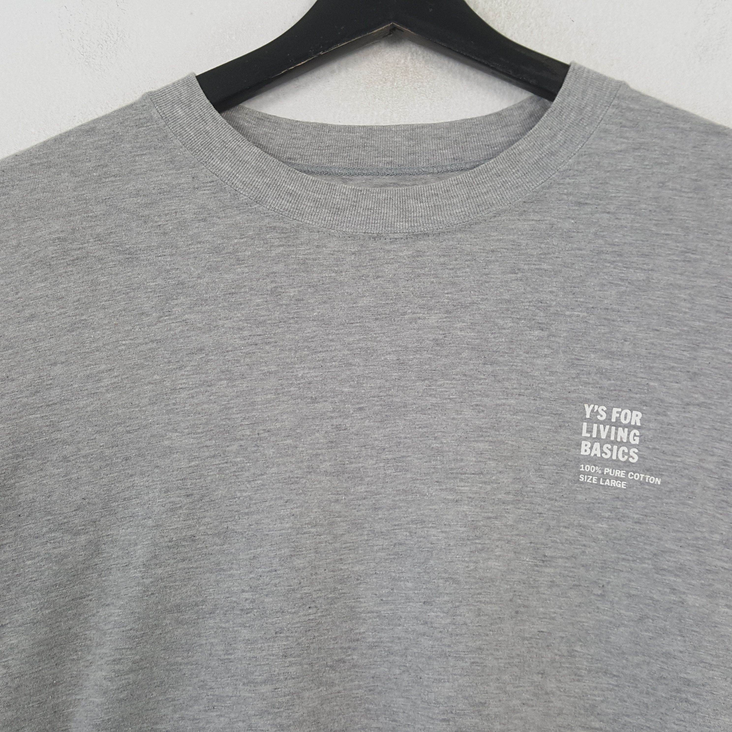 Yohji Yamamoto Ys FOR LIVING BASIC by YOHJI YAMAMOTO Tshirt C285N42 Size US L / EU 52-54 / 3 - 2 Thumbnail
