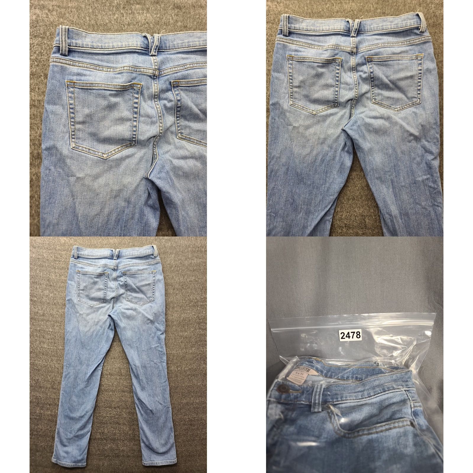 Denime Duluth Womens Jeans Slim Fit Mid Rise 6x31 DuluthFlex Daily Denim Blue Cotton Polyester Spandex Jeans Pants Manuf USA 31 Inseam Slimming Size 28" / US 6 / IT 42 - 9 Thumbnail