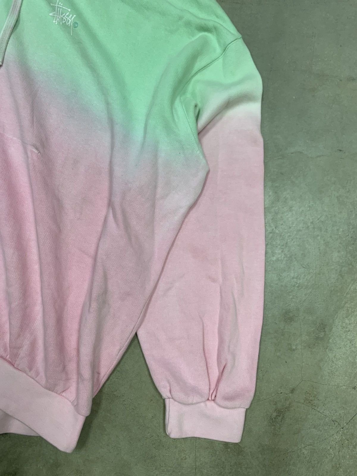 Stussy Stussy Distressed Stock Tie Die Lilac Baggy Hoodie Size US XXL / EU 58 / 5 - 7 Thumbnail
