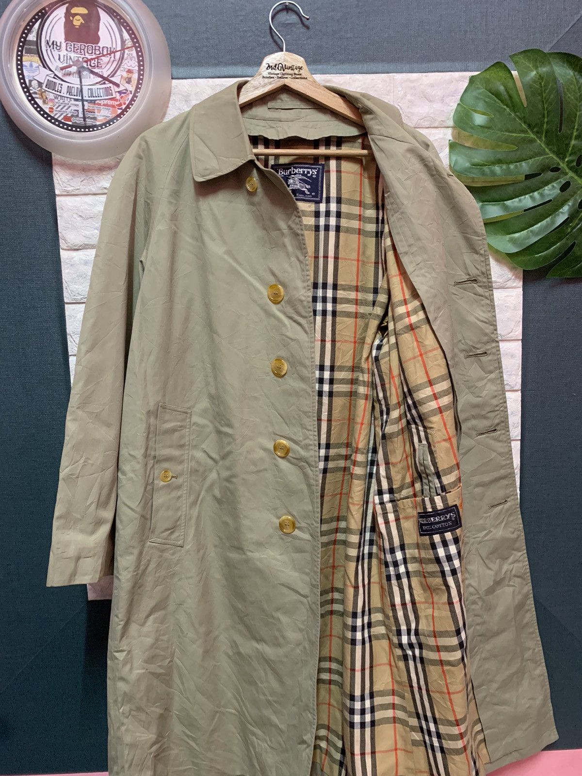 Burberry × Vintage VINTAGE!! Long Jacket BURBERRYS Size US L / EU 52-54 / 3 - 3 Thumbnail